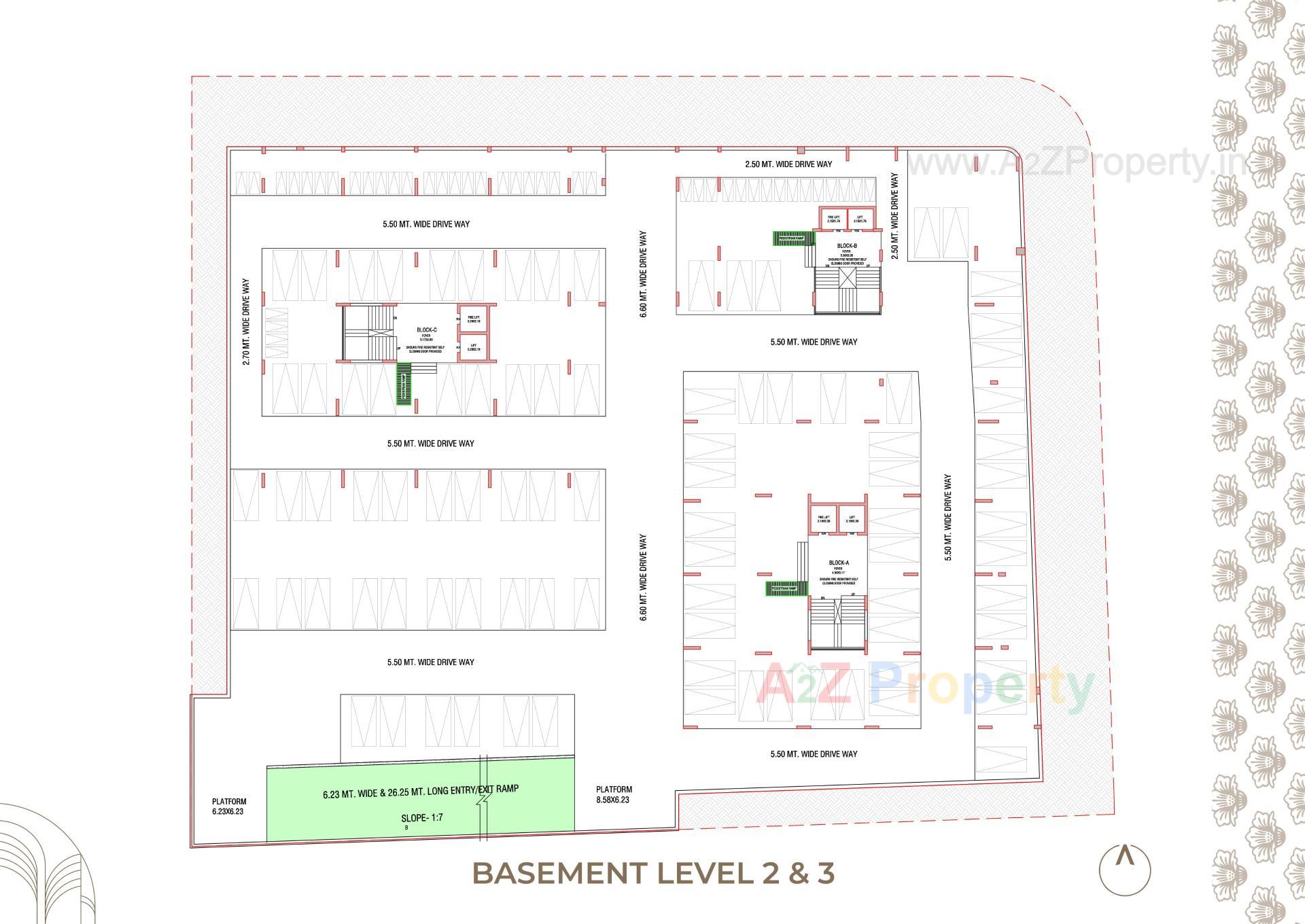 Layout of real estate project Ganesh Vivanta located at Khoraj, Gandhinagar, Gujarat