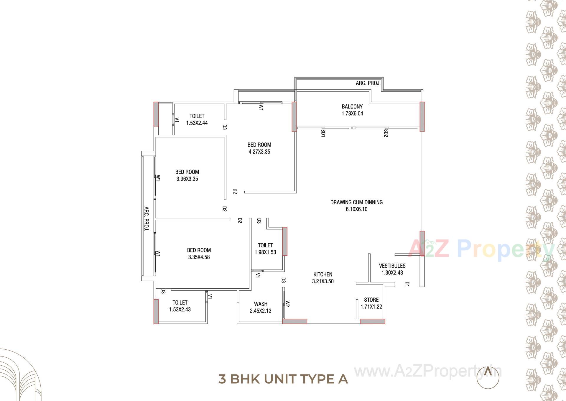 Layout of real estate project Ganesh Vivanta located at Khoraj, Gandhinagar, Gujarat