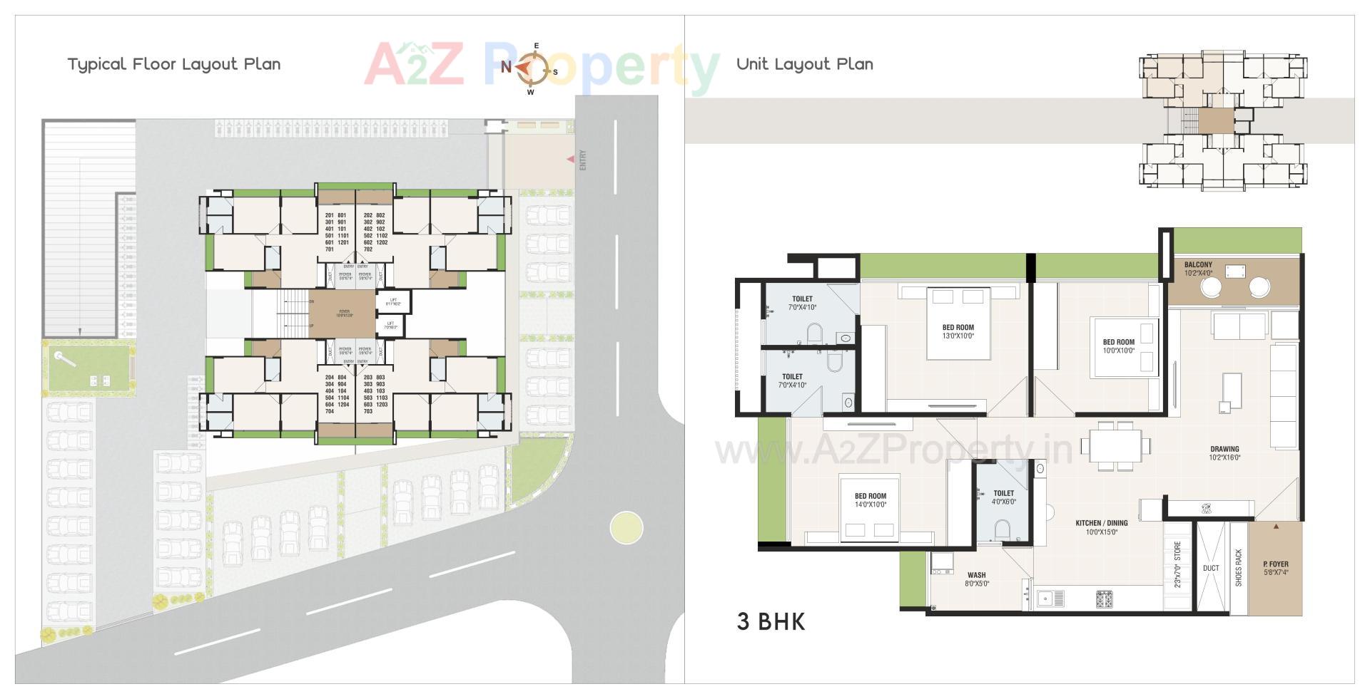 Layout of real estate project Ganesha located at Hanspura, Gandhinagar, Gujarat