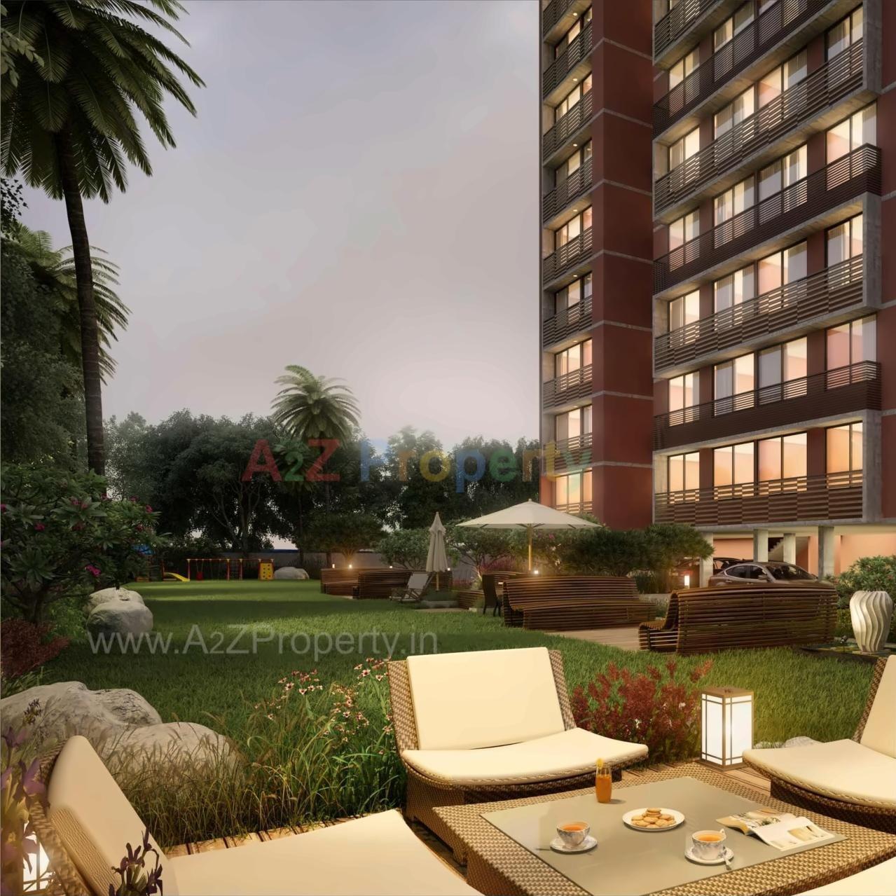 3D Elevation of real estate project Ganga Residency located at Zundal, Gandhinagar, Gujarat
