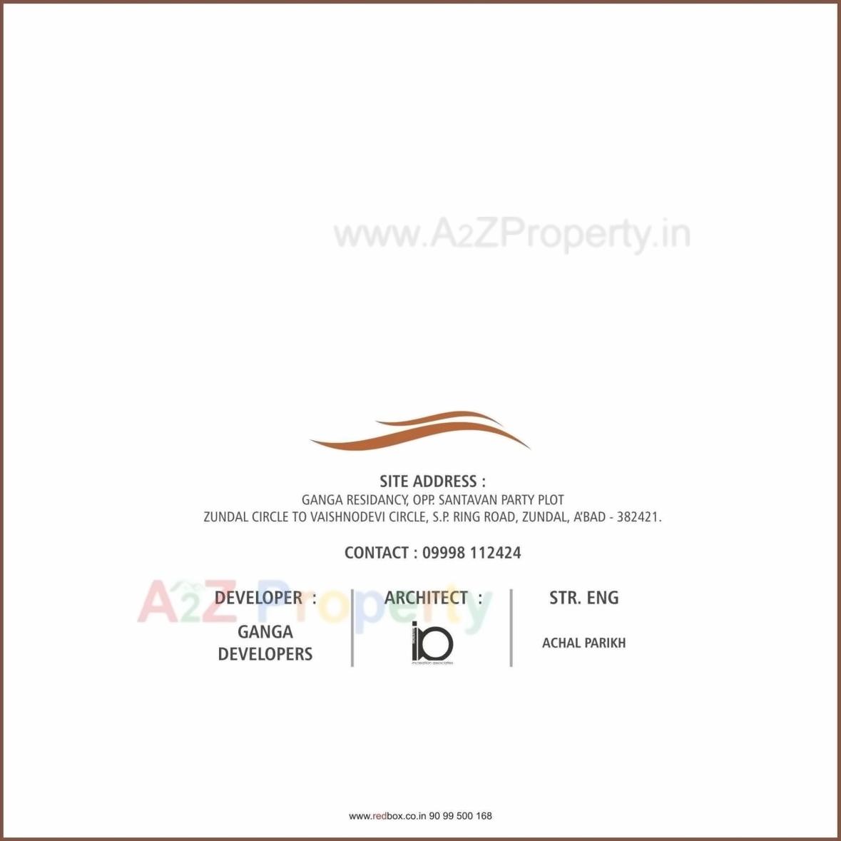  of real estate project Ganga Residency located at Zundal, Gandhinagar, Gujarat