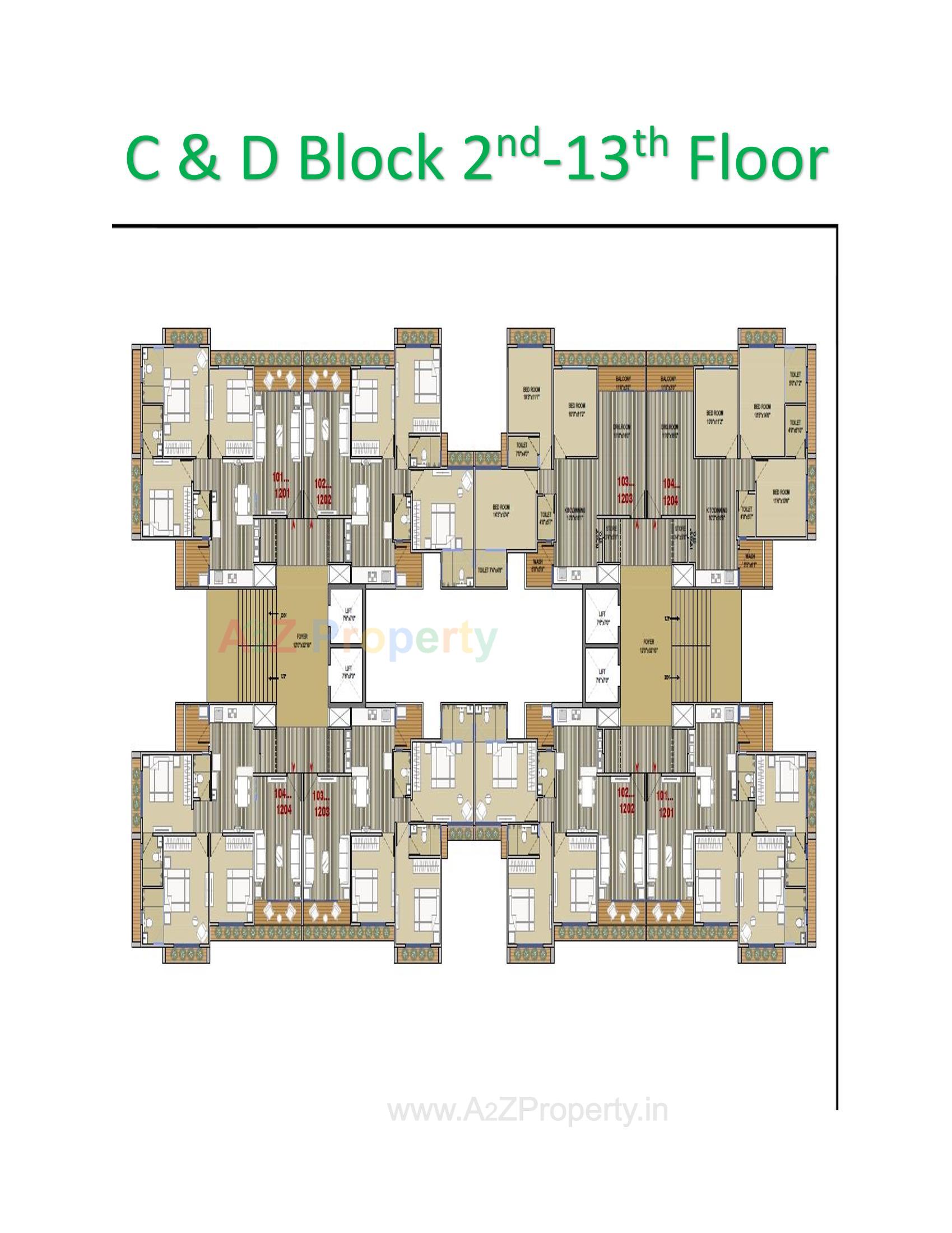 Layout of real estate project German Greencity located at Bhat, Gandhinagar, Gujarat