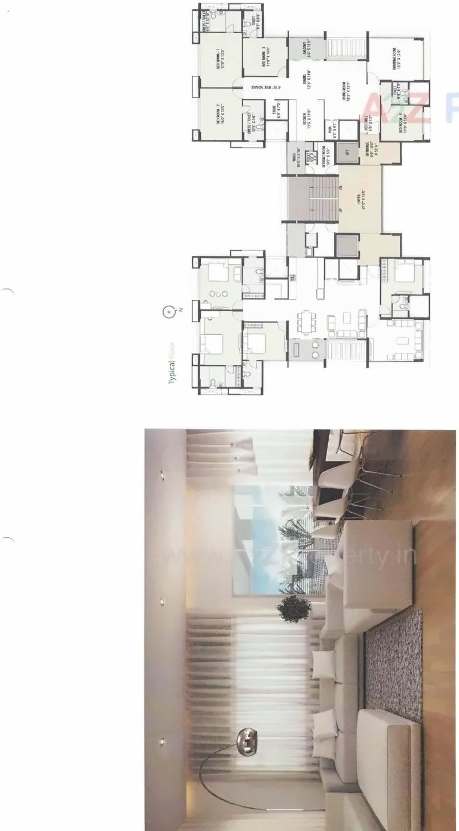Layout of real estate project German Greenfield located at Bhat, Gandhinagar, Gujarat