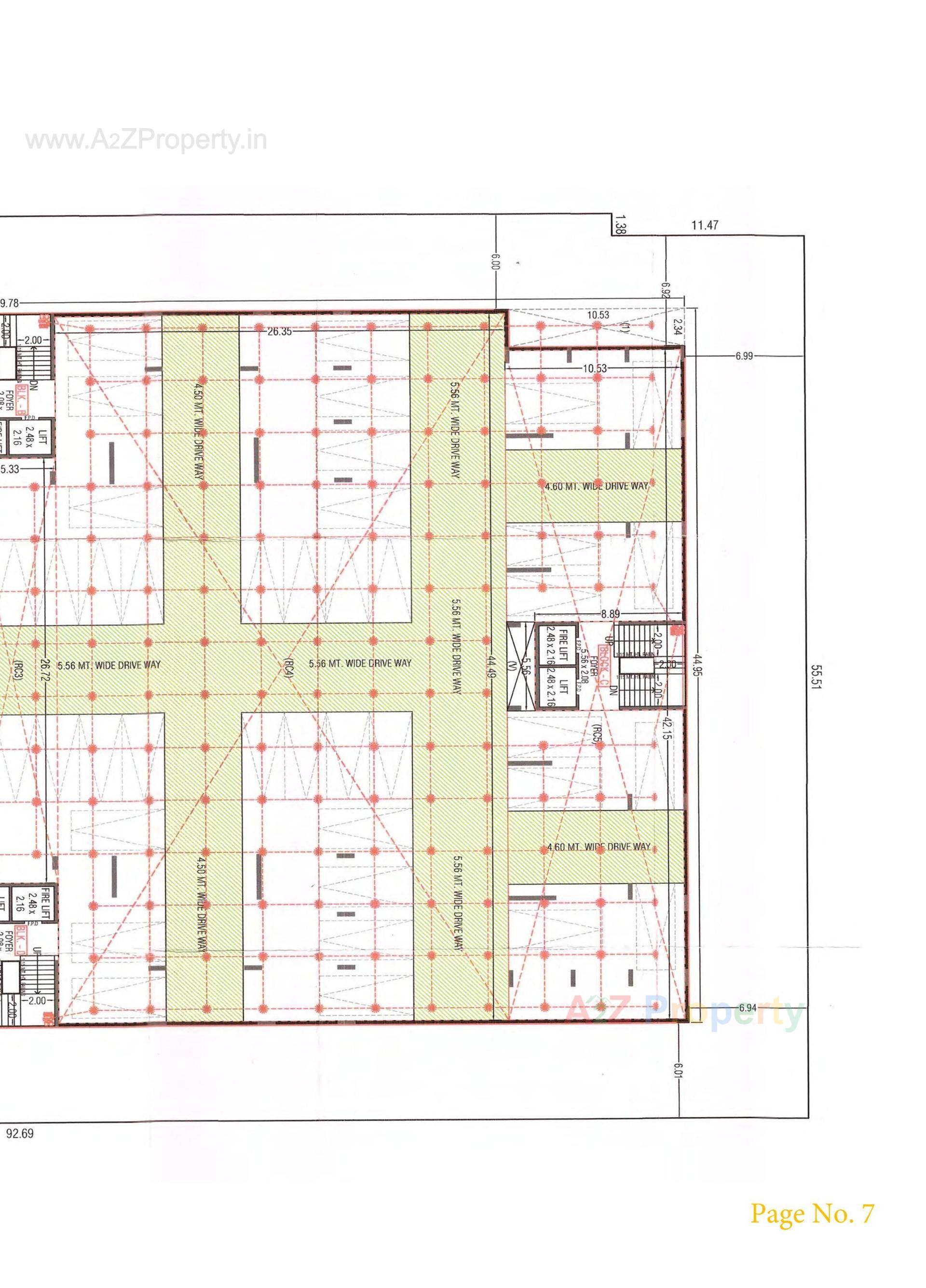 Layout of real estate project German Seven Star located at Bhat, Gandhinagar, Gujarat