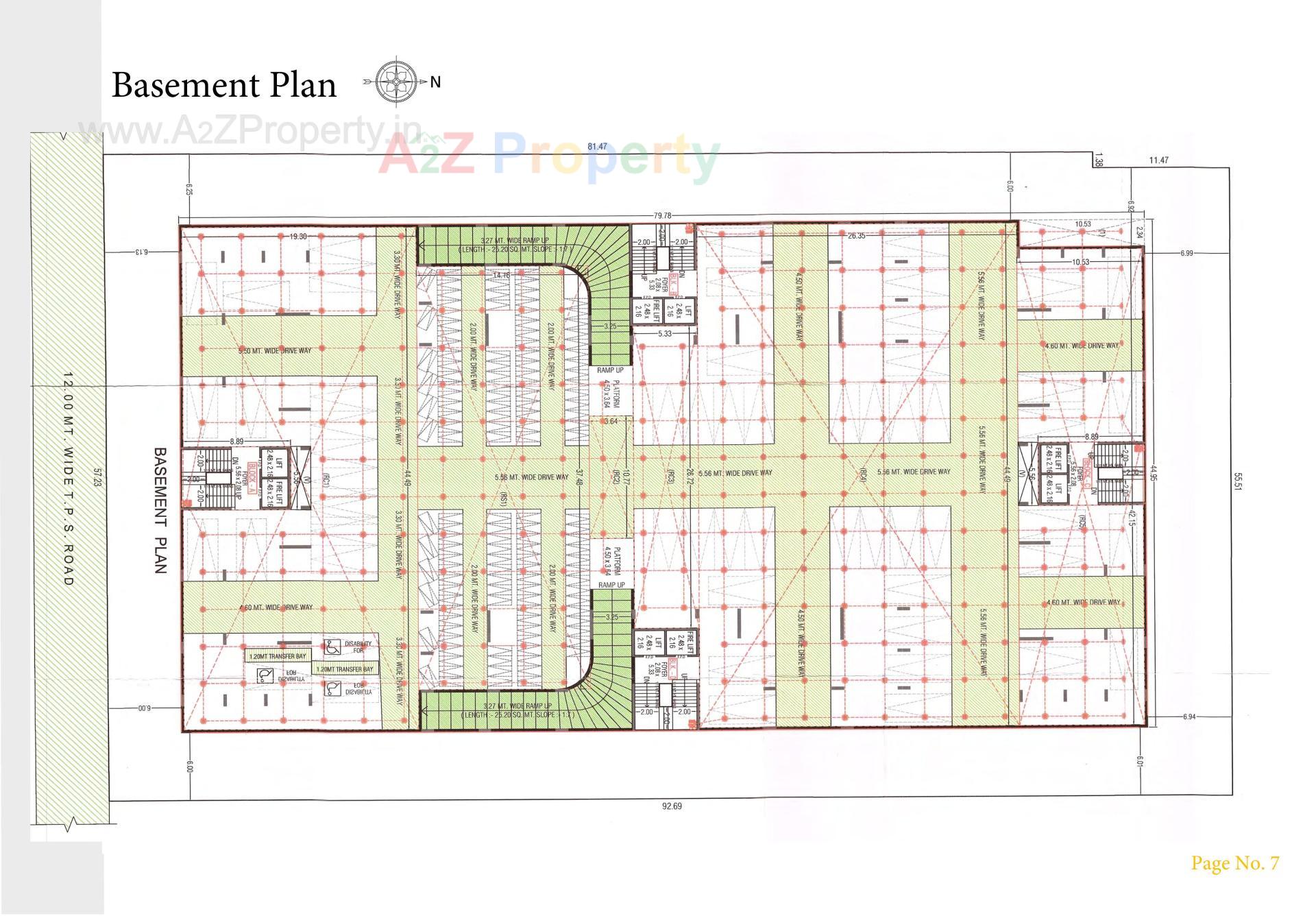 Layout of real estate project German Seven Star located at Bhat, Gandhinagar, Gujarat