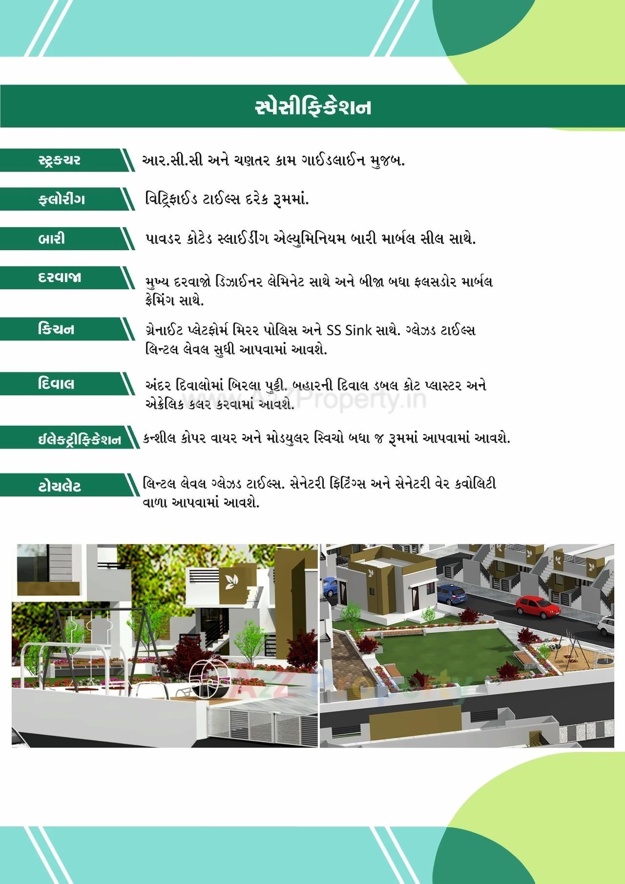  of real estate project Gokul Residency located at Kolavada, Gandhinagar, Gujarat
