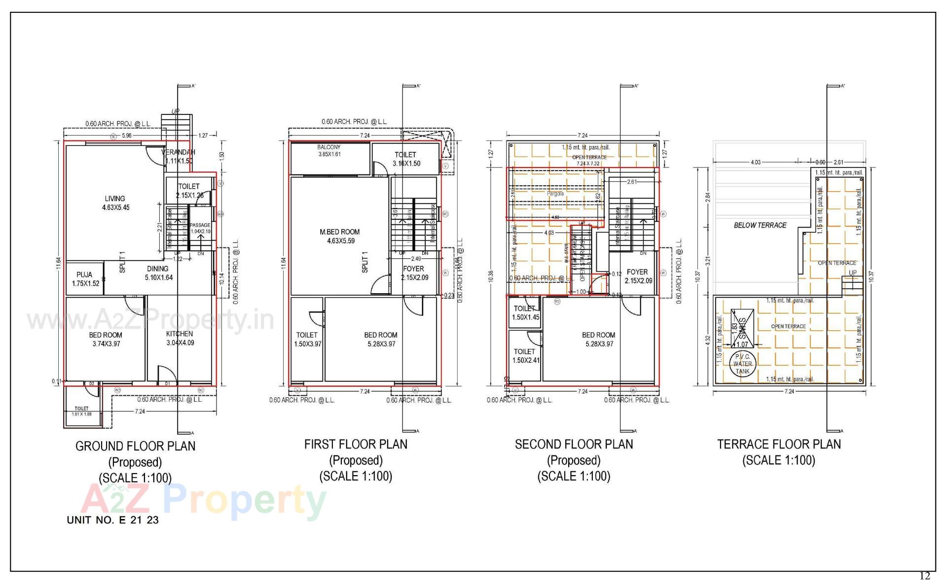 Layout of real estate project Gokulam Imperia located at Dahegam, Gandhinagar, Gujarat