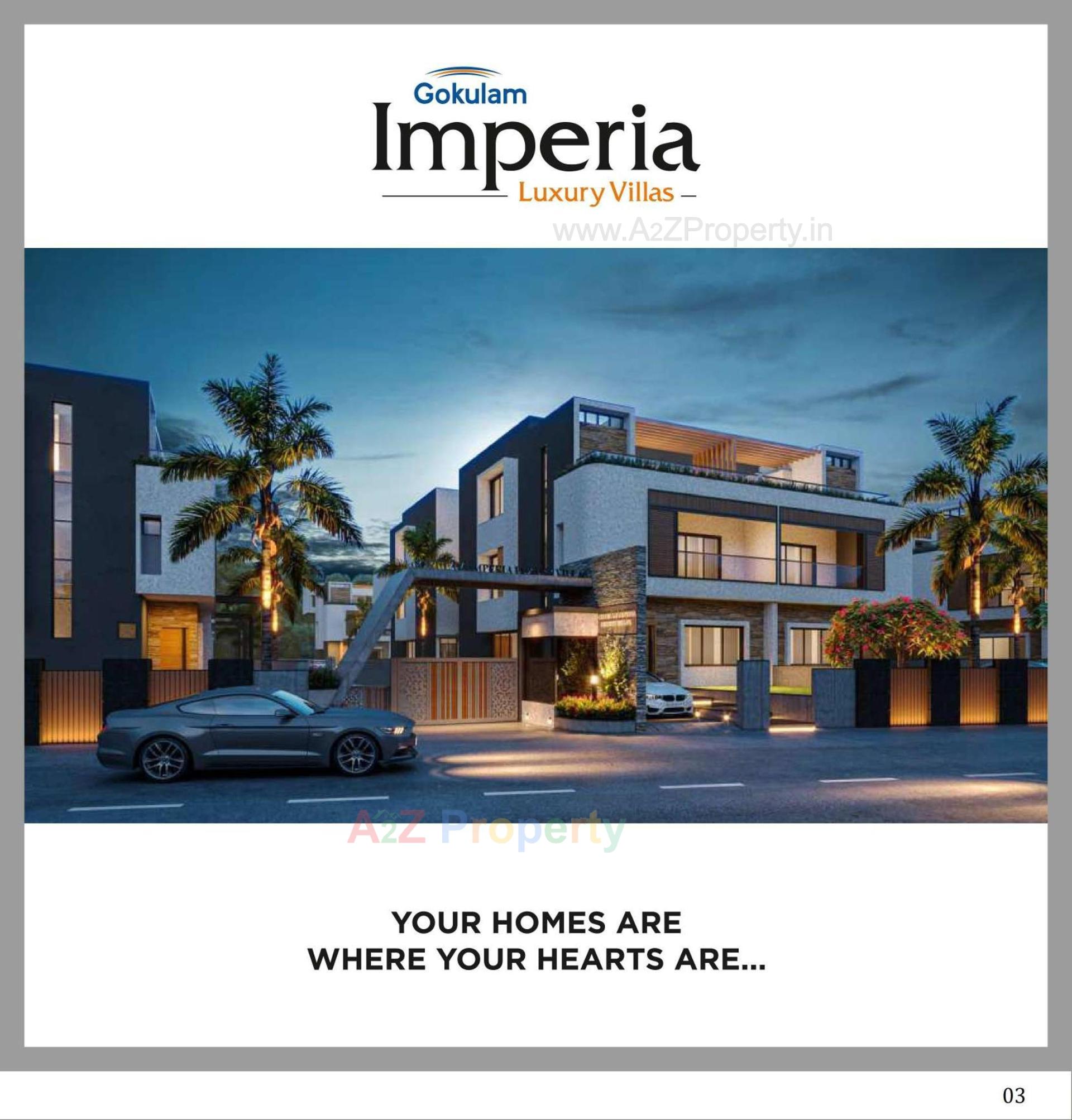 3D Elevation of real estate project Gokulam Imperia located at Dahegam, Gandhinagar, Gujarat