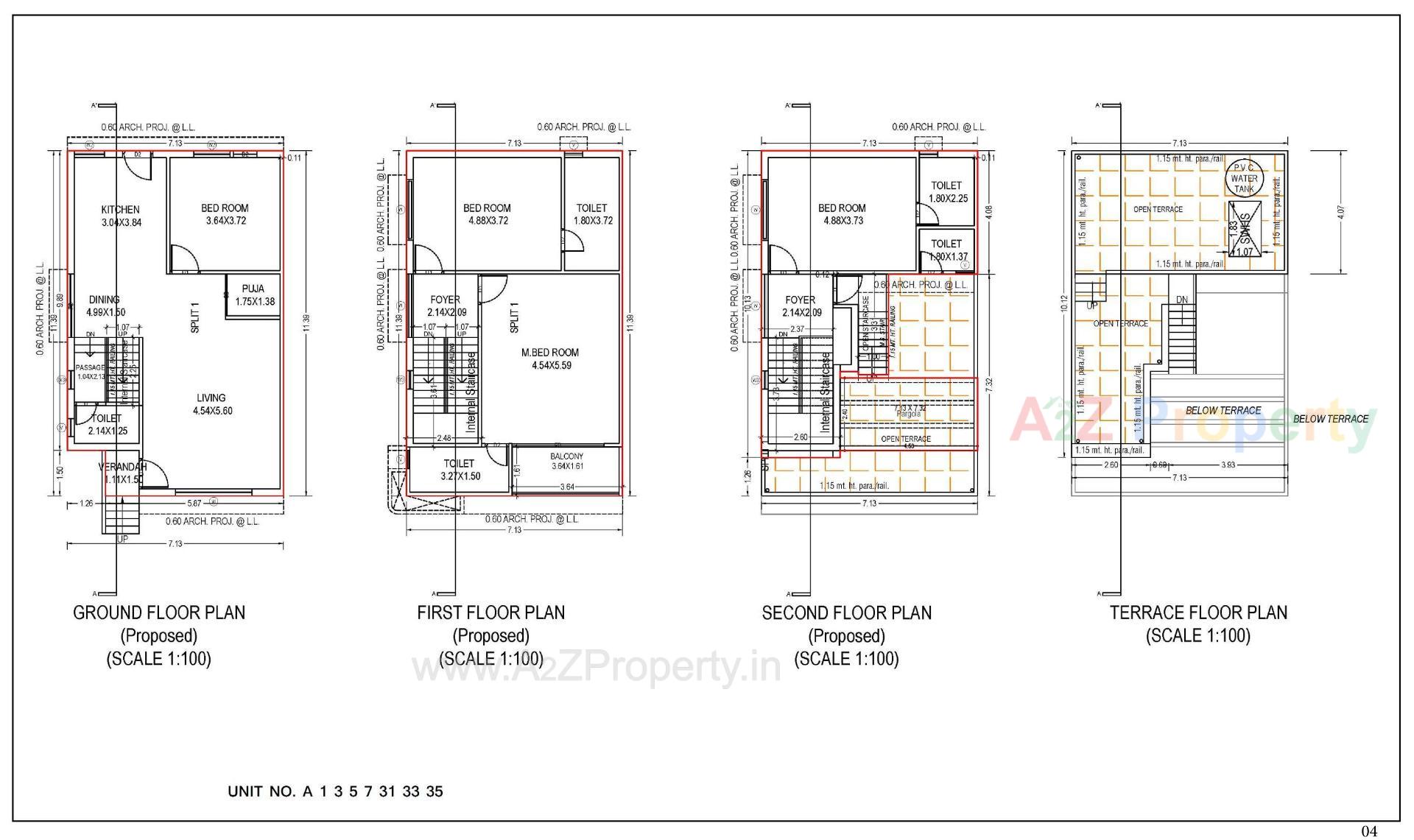 Layout of real estate project Gokulam Imperia located at Dahegam, Gandhinagar, Gujarat