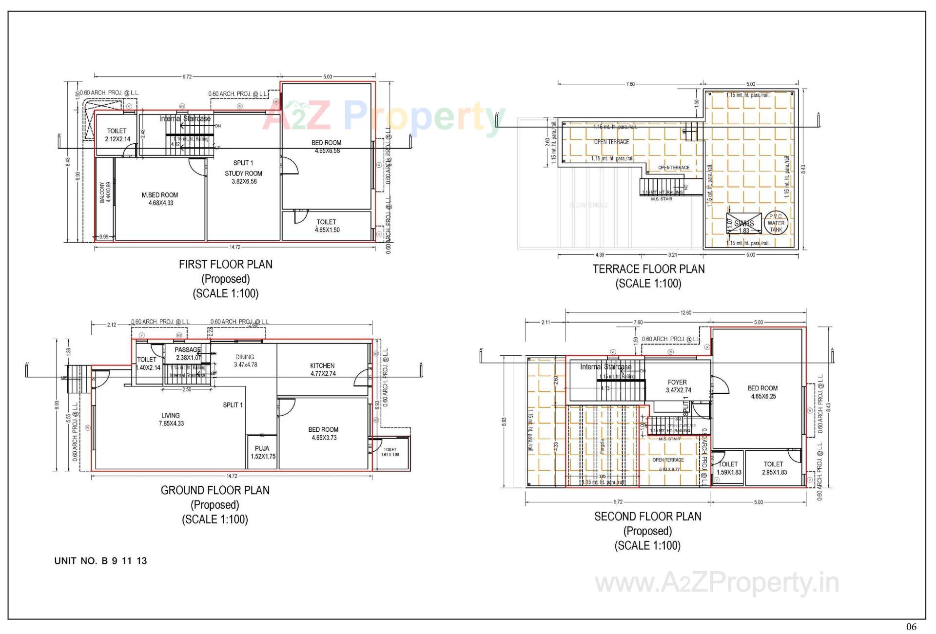 Layout of real estate project Gokulam Imperia located at Dahegam, Gandhinagar, Gujarat