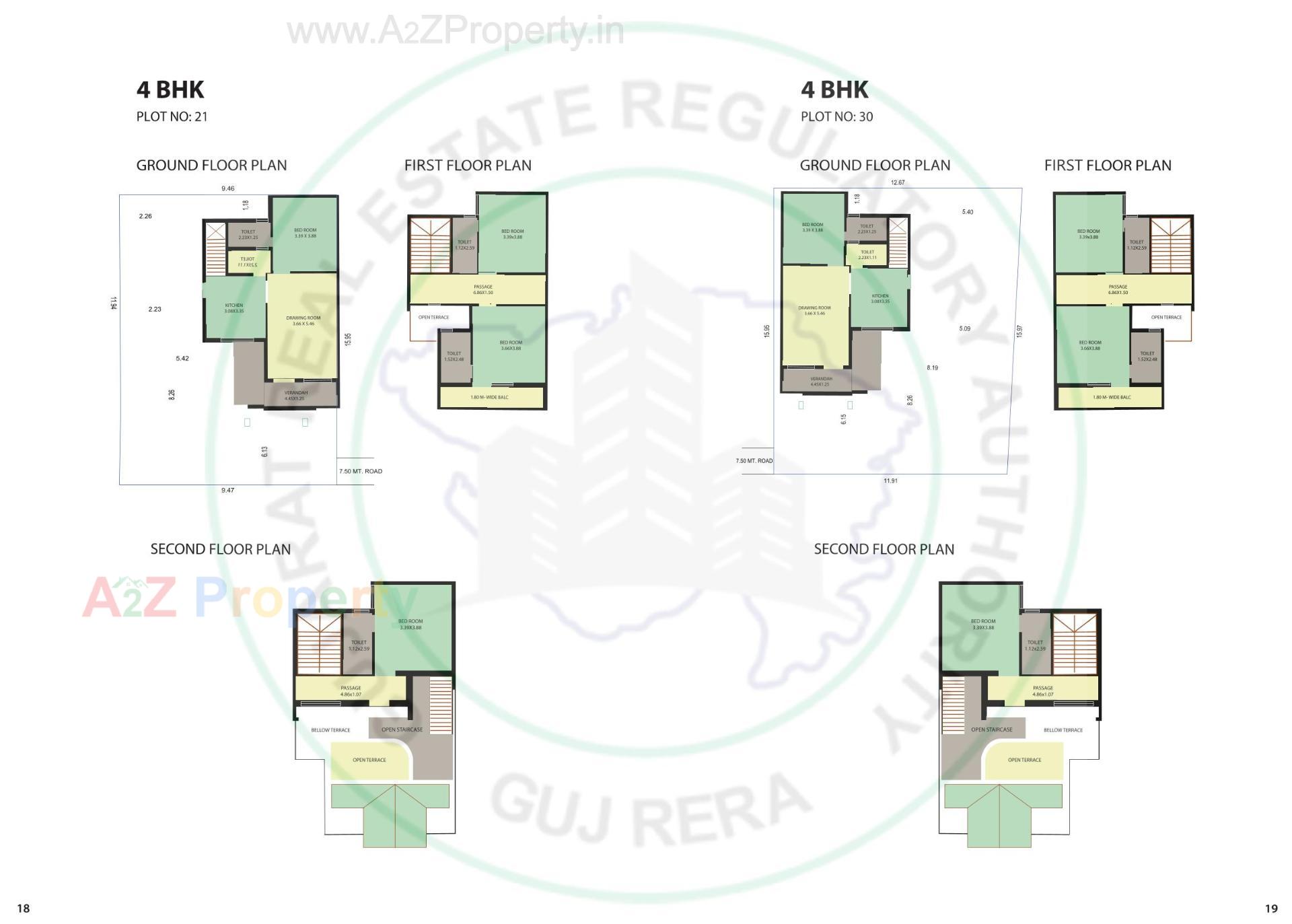 Layout of real estate project Gokuldham Premium Bunglows located at Mansa, Gandhinagar, Gujarat