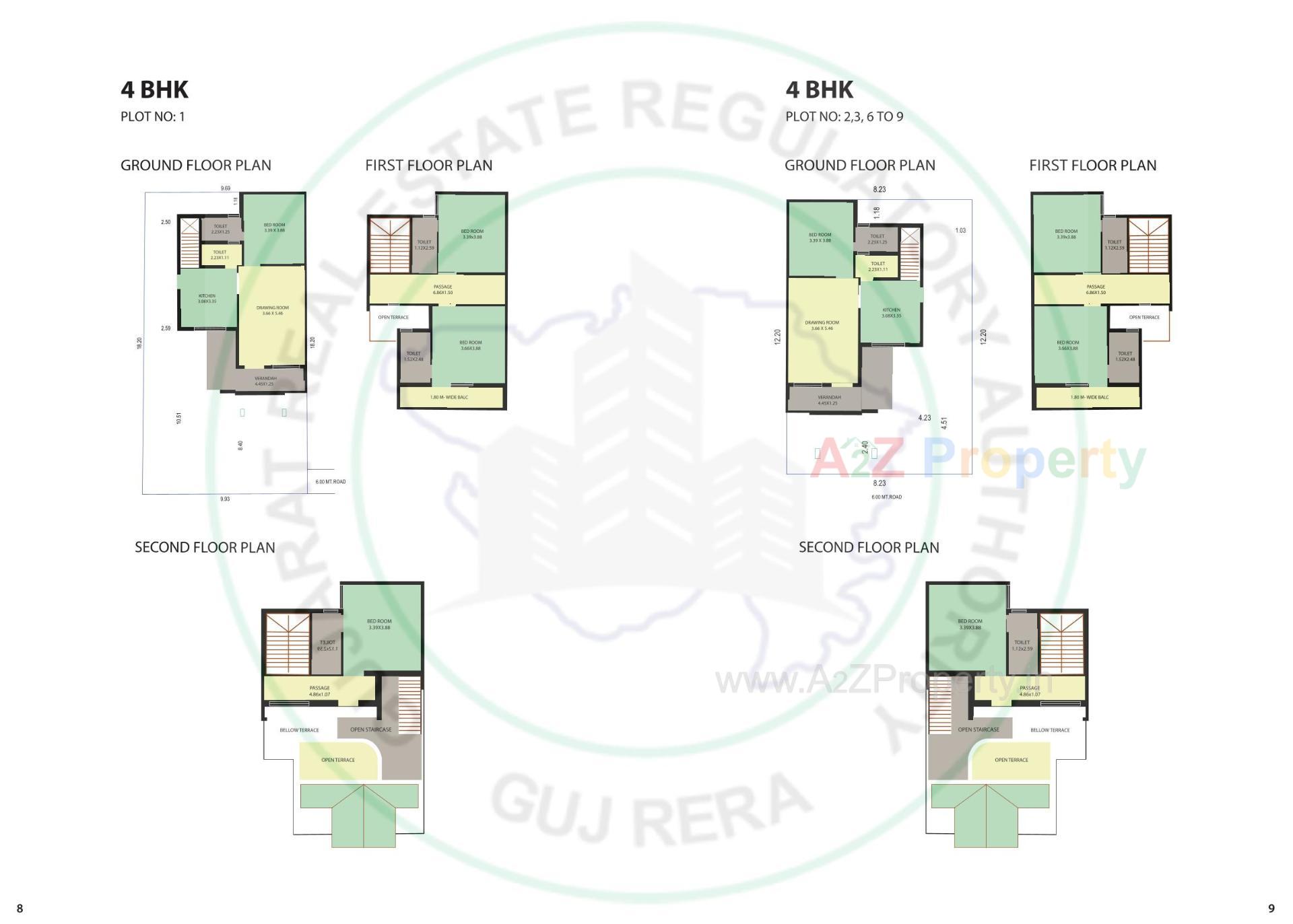 Layout of real estate project Gokuldham Premium Bunglows located at Mansa, Gandhinagar, Gujarat