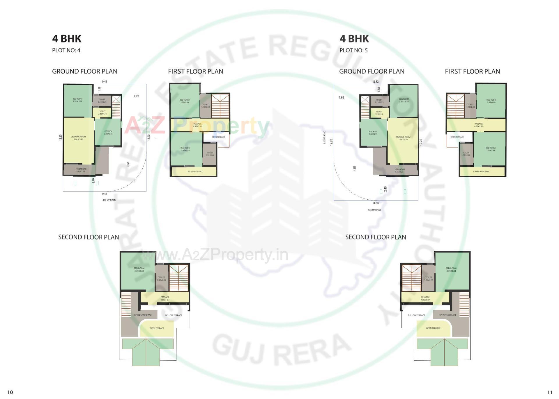 Layout of real estate project Gokuldham Premium Bunglows located at Mansa, Gandhinagar, Gujarat