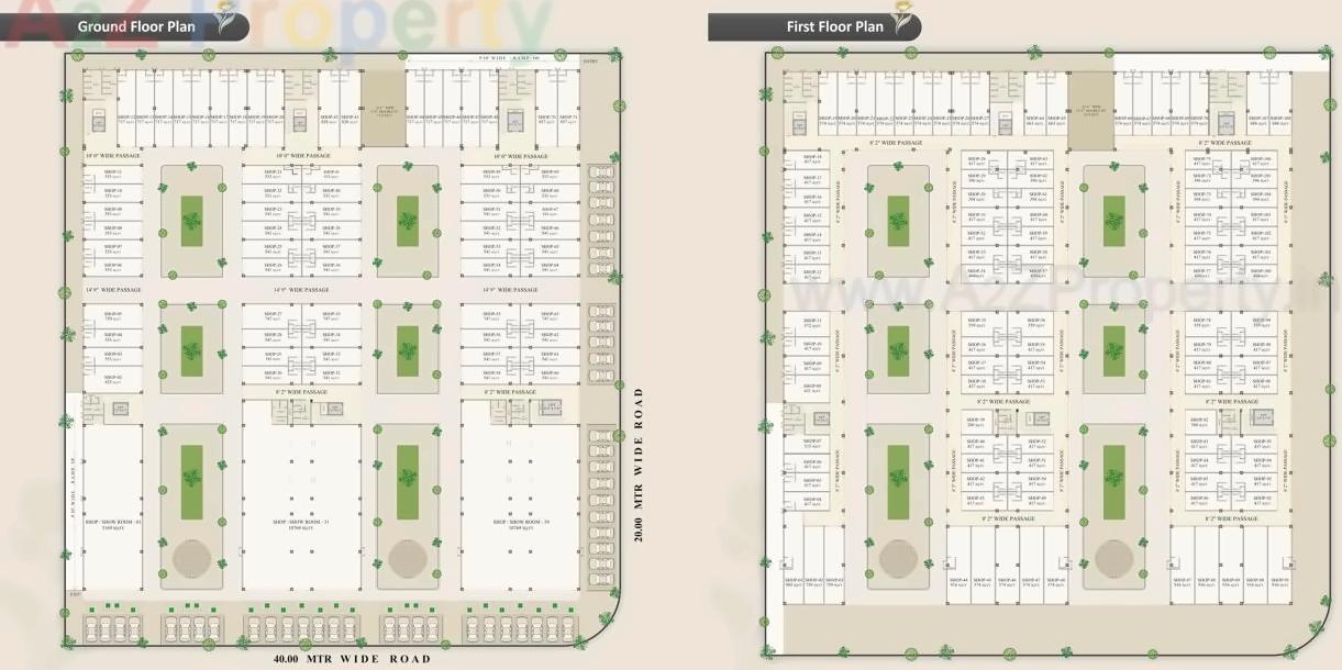 Layout of real estate project Golden Arcade located at Gandhinagar, Gandhinagar, Gujarat