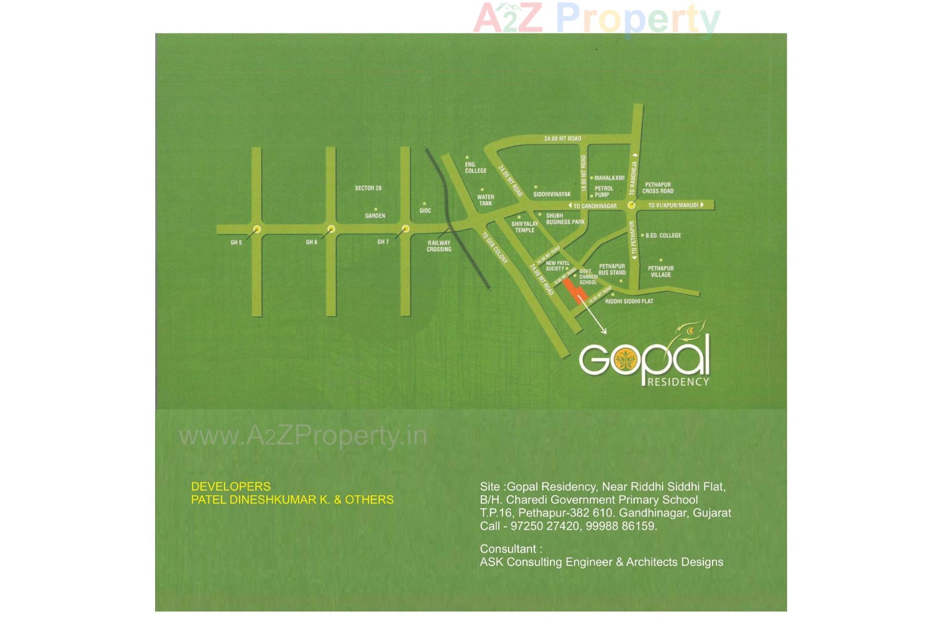  of real estate project Gopal Residency located at Pethapur, Gandhinagar, Gujarat