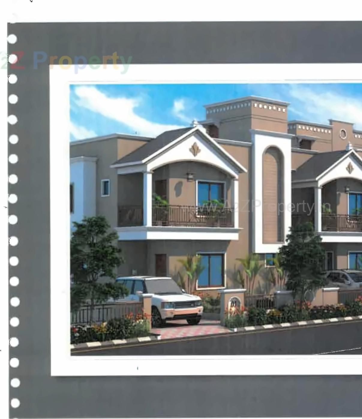3D Elevation of real estate project Govind Bungalows located at Gandhinagar, Gandhinagar, Gujarat