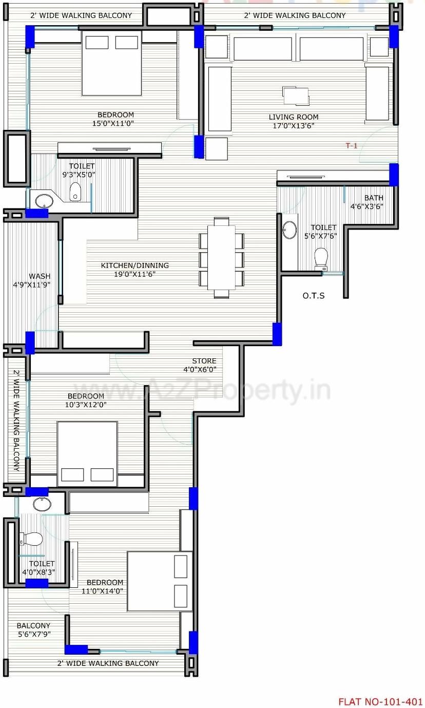 Layout of real estate project Greenwood Apartment located at Gandhinagar, Gandhinagar, Gujarat