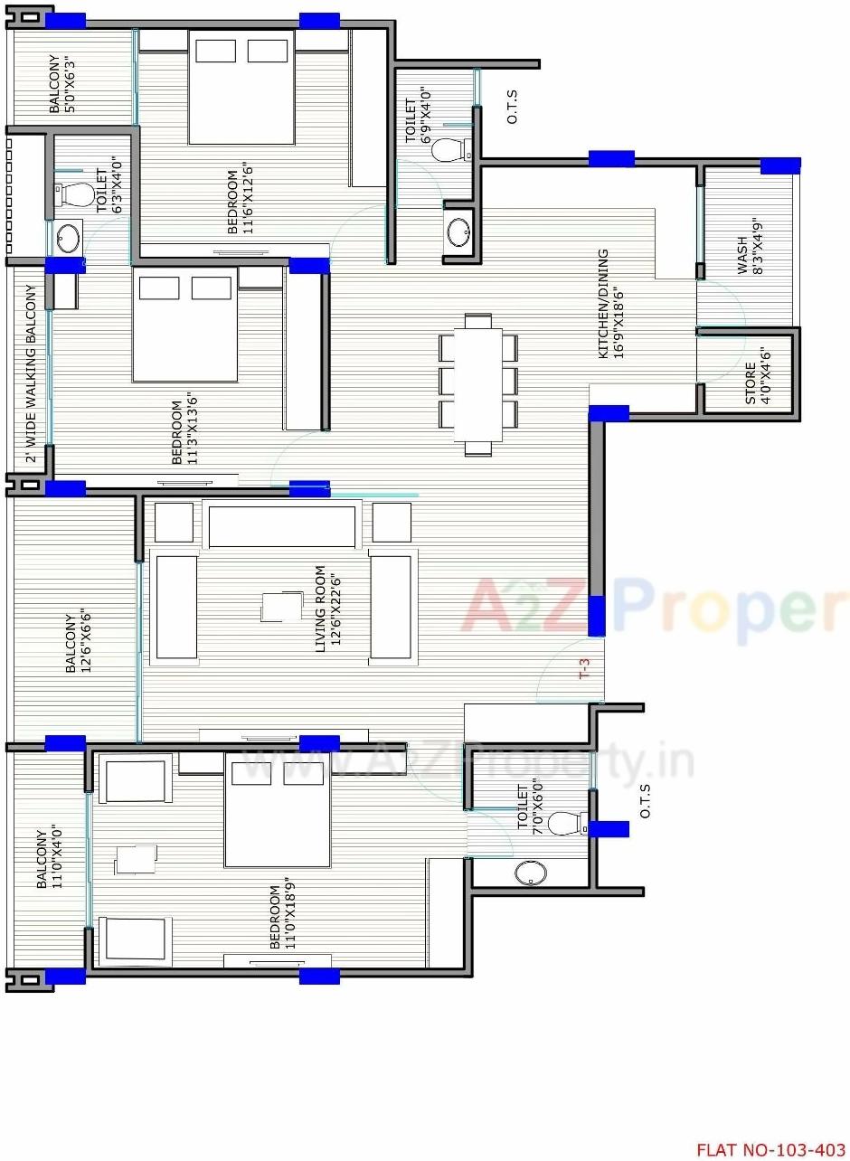 Layout of real estate project Greenwood Apartment located at Gandhinagar, Gandhinagar, Gujarat
