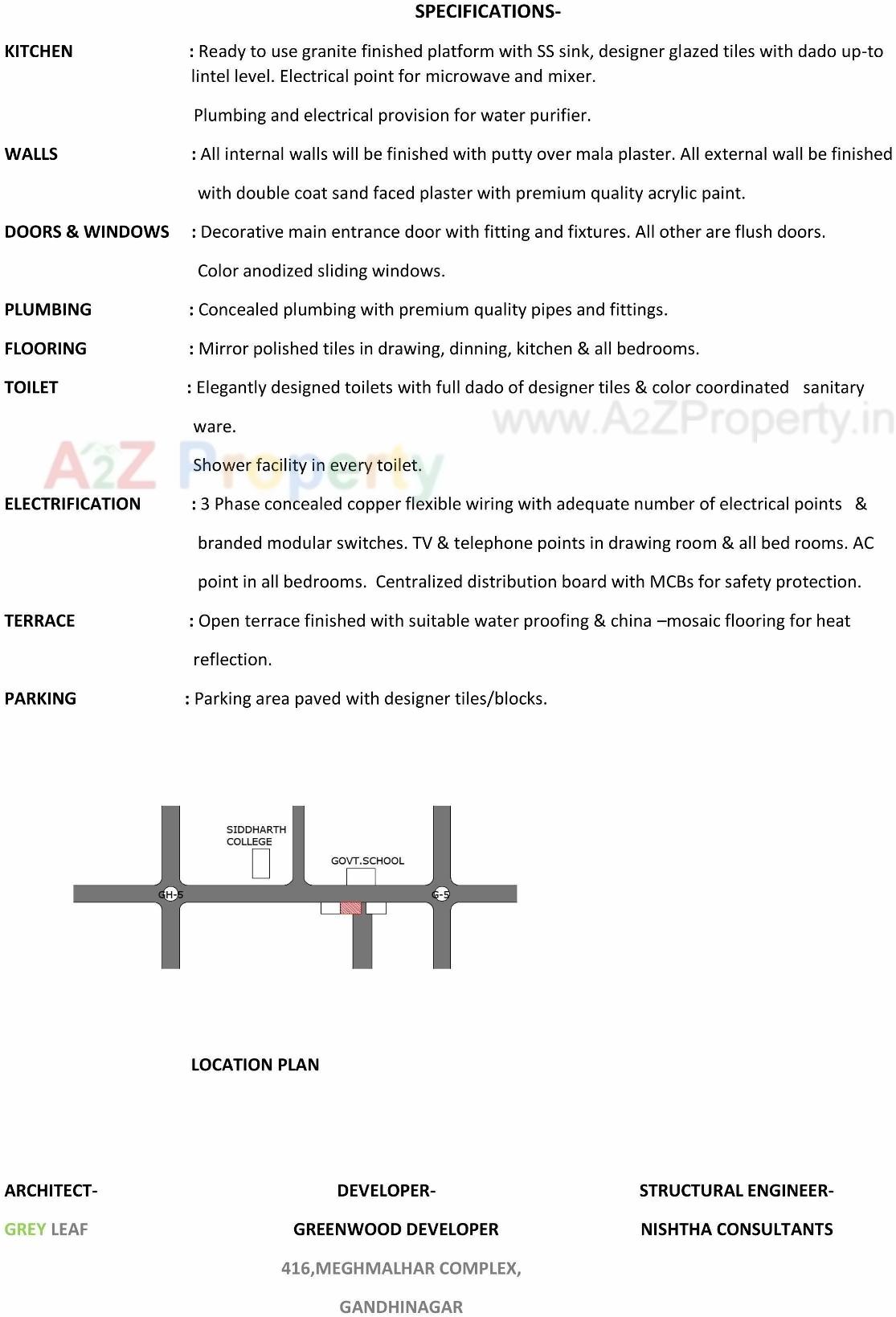  of real estate project Greenwood Apartment located at Gandhinagar, Gandhinagar, Gujarat