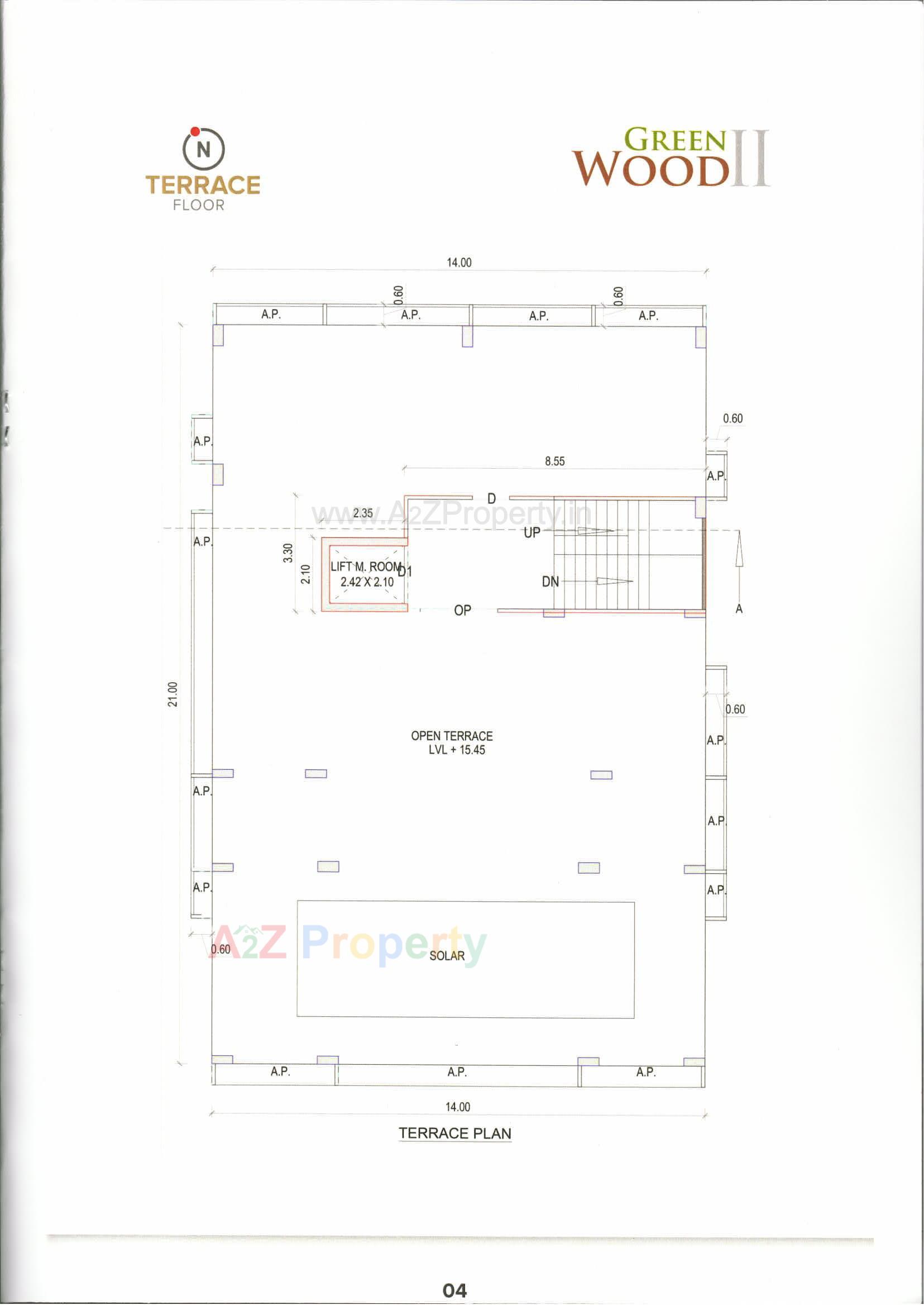 Layout of real estate project Greenwood Ii located at Gandhinagar, Gandhinagar, Gujarat