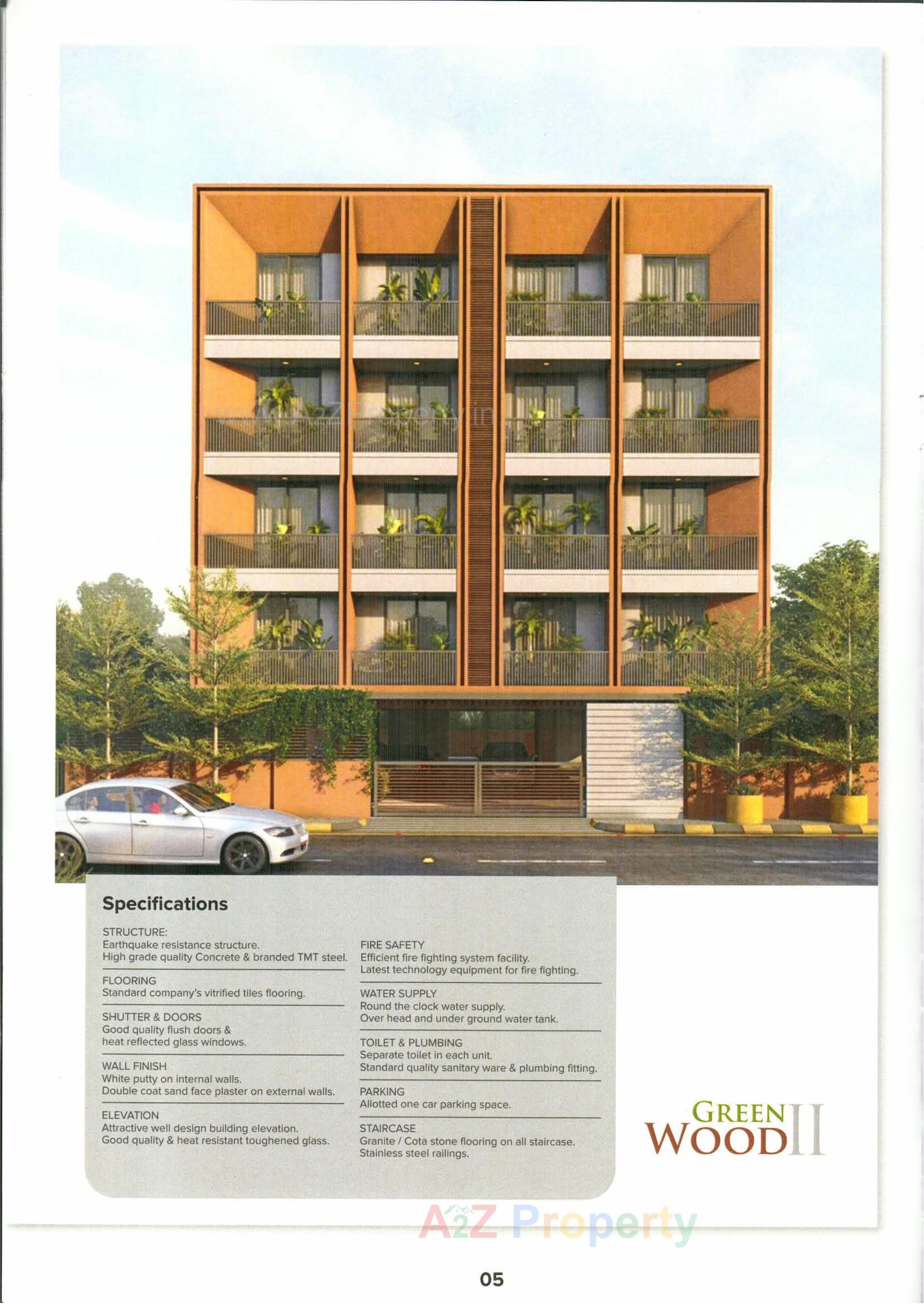 3D Elevation of real estate project Greenwood Ii located at Gandhinagar, Gandhinagar, Gujarat