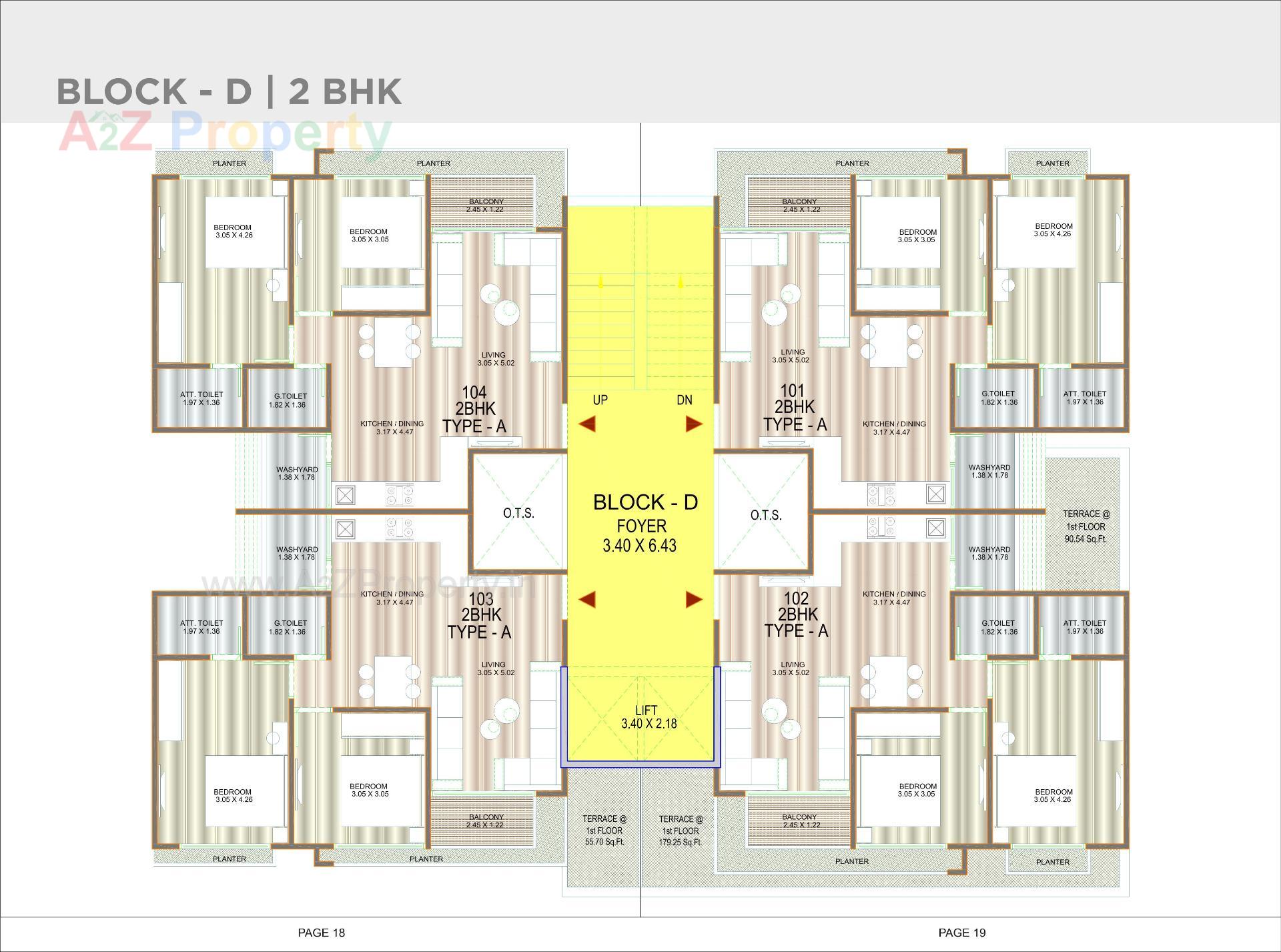 Layout of real estate project Griham Orchid located at Chandkhed, Gandhinagar, Gujarat