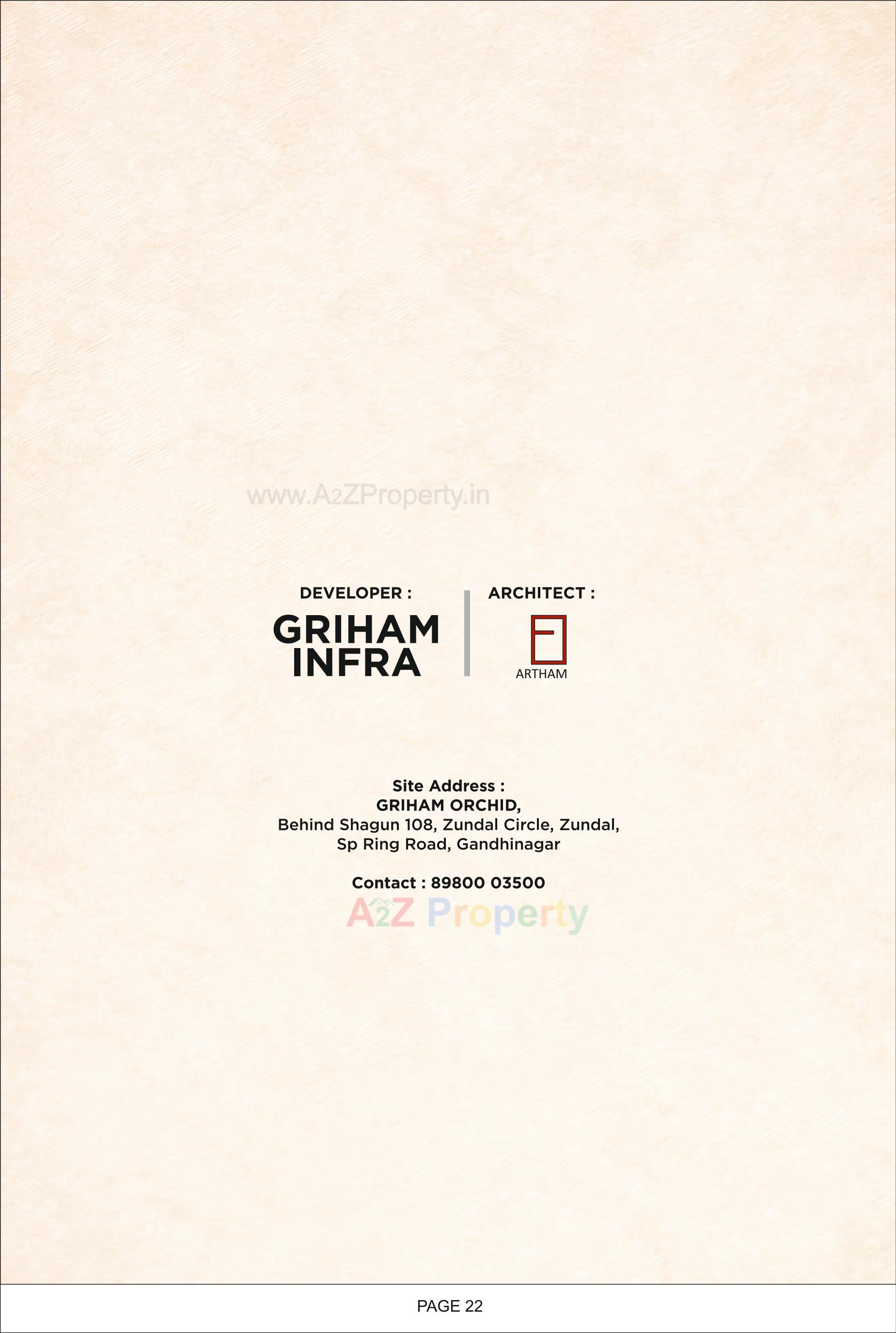  of real estate project Griham Orchid located at Chandkhed, Gandhinagar, Gujarat