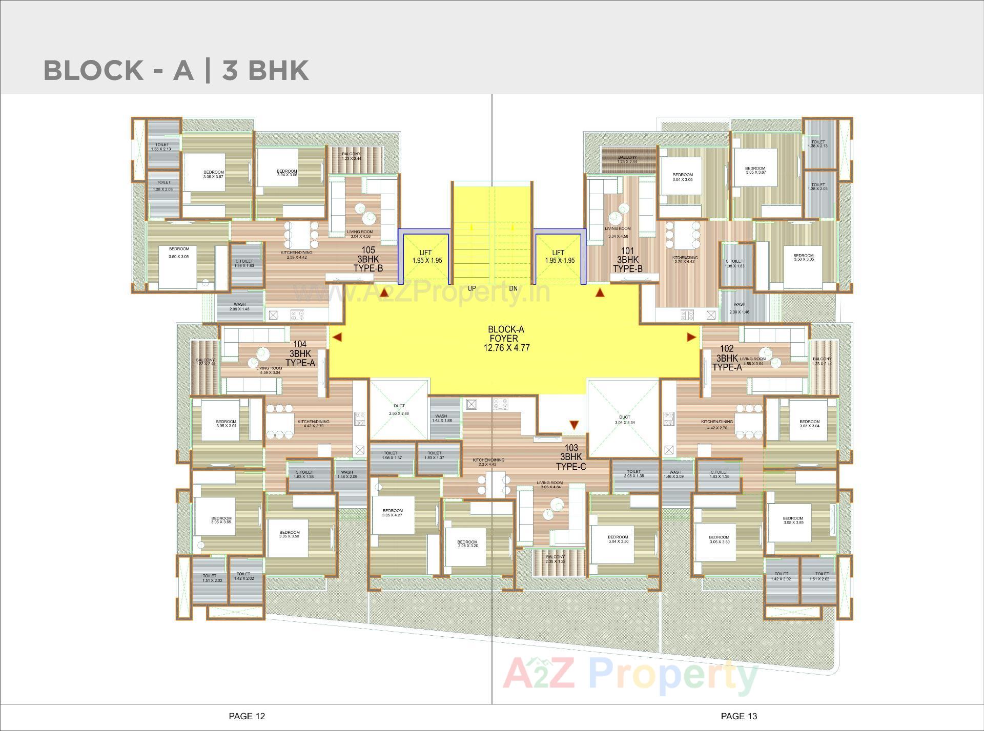 Layout of real estate project Griham Orchid located at Chandkhed, Gandhinagar, Gujarat