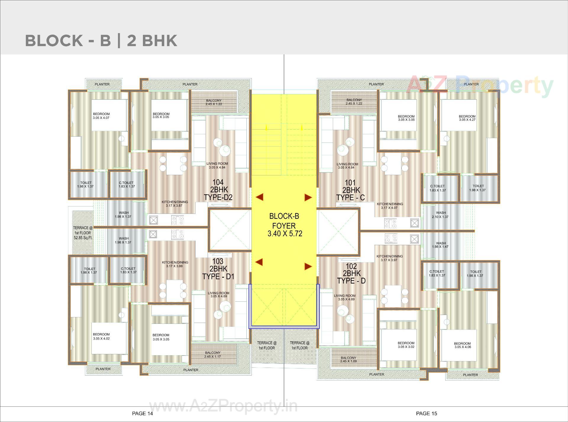 Layout of real estate project Griham Orchid located at Chandkhed, Gandhinagar, Gujarat