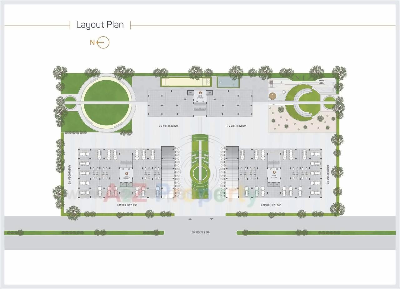 Layout of real estate project Hari Aalay located at Sargasan, Gandhinagar, Gujarat