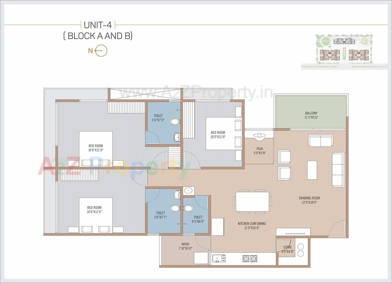 Layout of real estate project Hari Aalay located at Sargasan, Gandhinagar, Gujarat