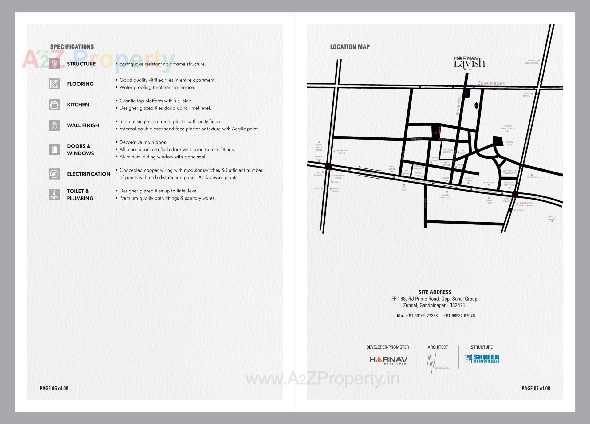  of real estate project Harnav Lavish located at Zundal, Gandhinagar, Gujarat