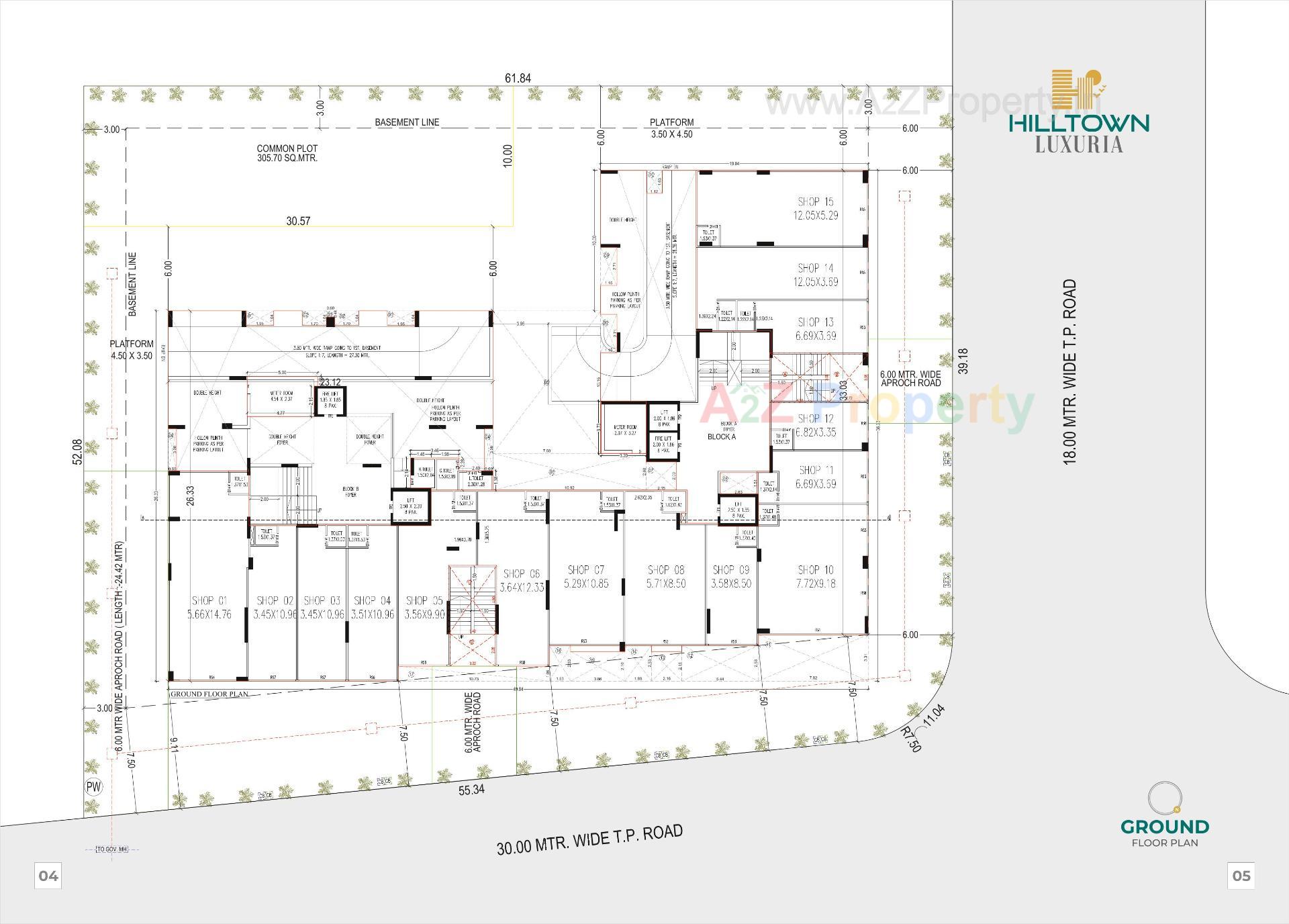 Layout of real estate project Hilltown Luxuria located at Gandhinagar, Gandhinagar, Gujarat