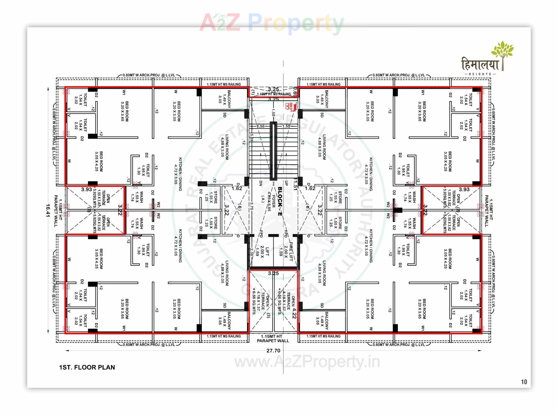 Layout of real estate project Himalaya Heights   Vaikunth Villa located at Kalol, Gandhinagar, Gujarat