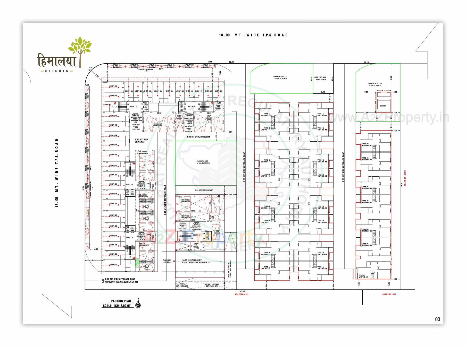 Layout of real estate project Himalaya Heights   Vaikunth Villa located at Kalol, Gandhinagar, Gujarat