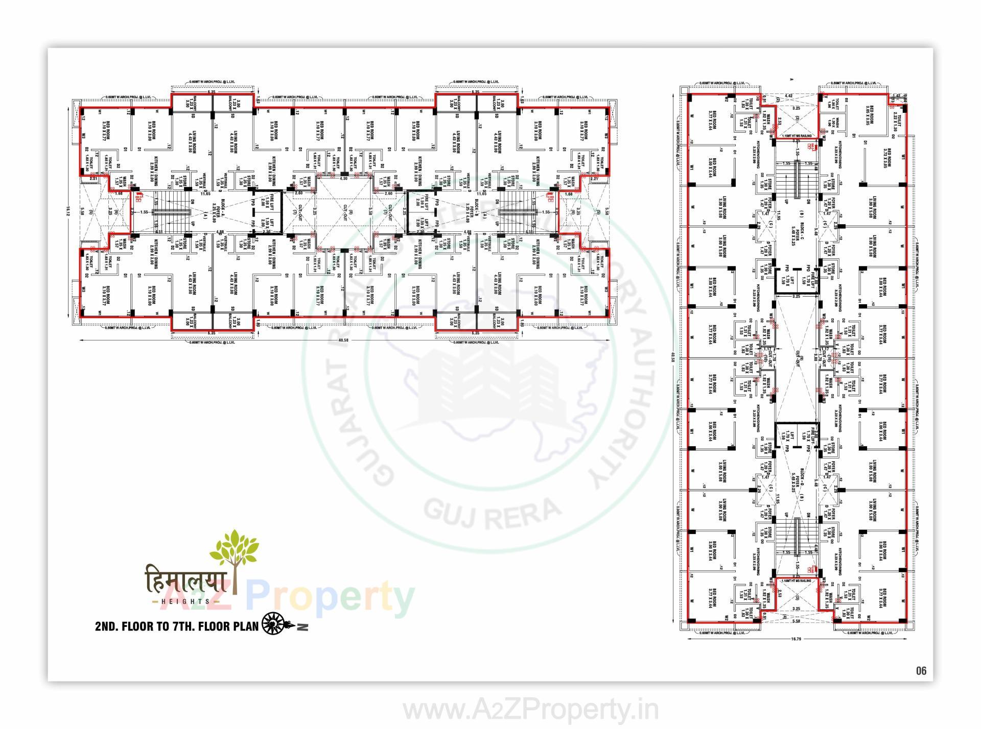 Layout of real estate project Himalaya Heights   Vaikunth Villa located at Kalol, Gandhinagar, Gujarat
