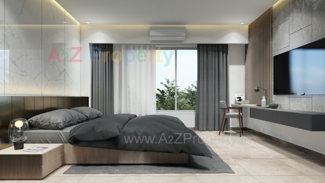 Bedroom_1 of real estate project Hrudhya located at Gandhinagar, Gandhinagar, Gujarat