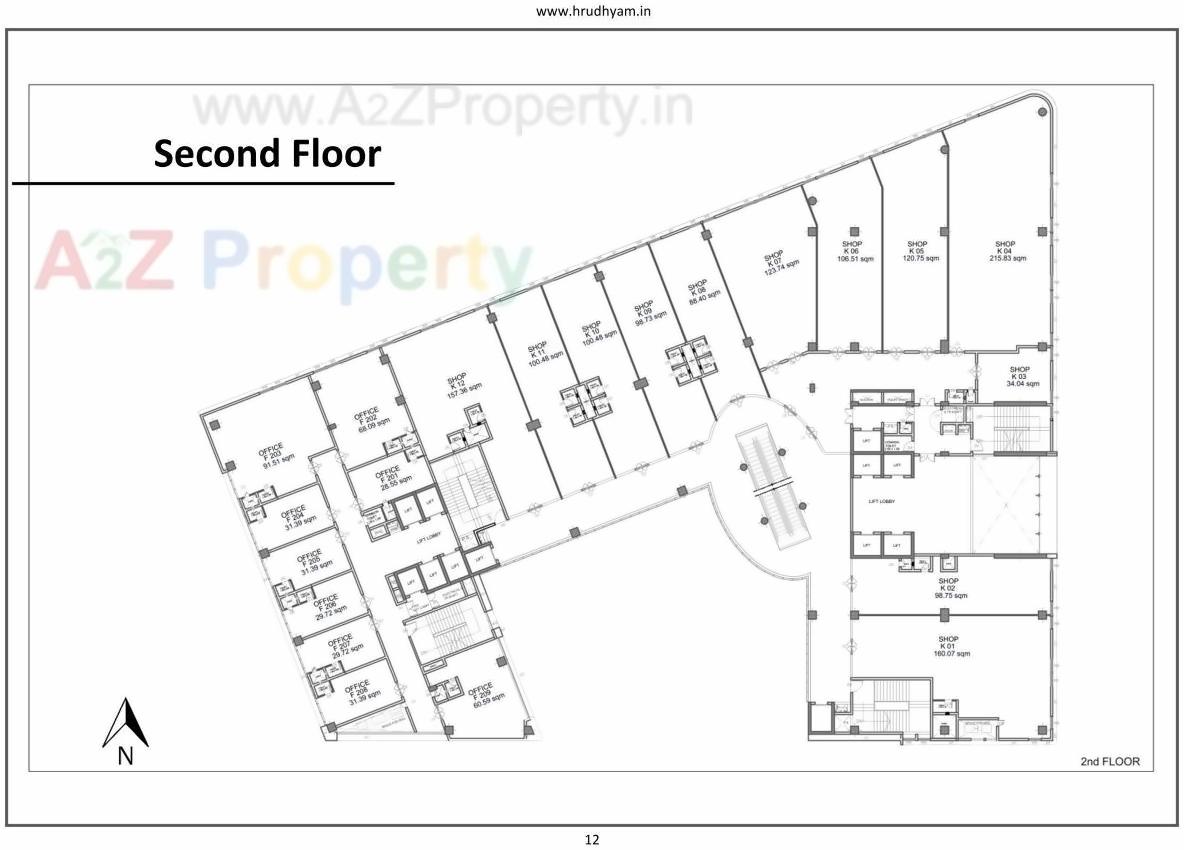 Layout of real estate project Hrudhyam located at Kudasan, Gandhinagar, Gujarat