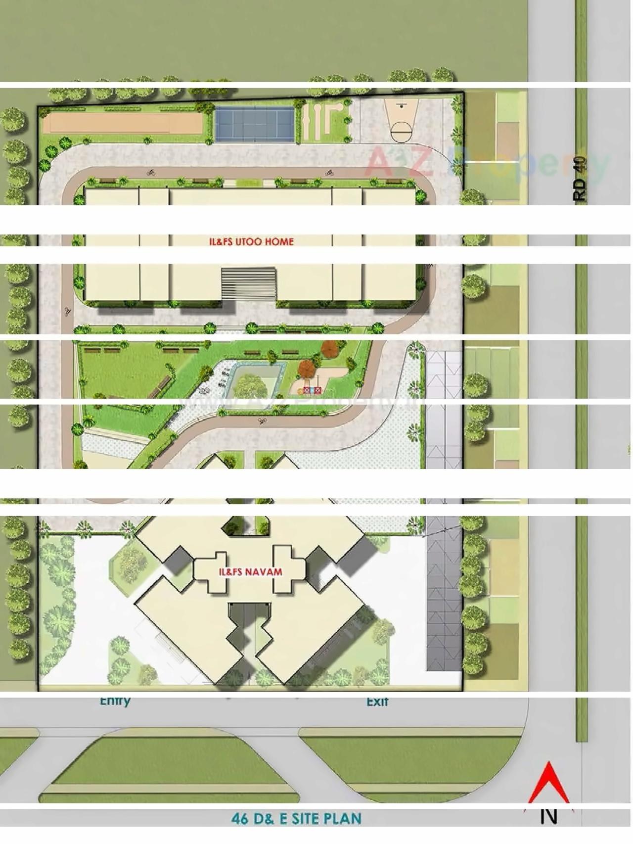 Layout of real estate project Il Fs Navam located at Phirojpur, Gandhinagar, Gujarat