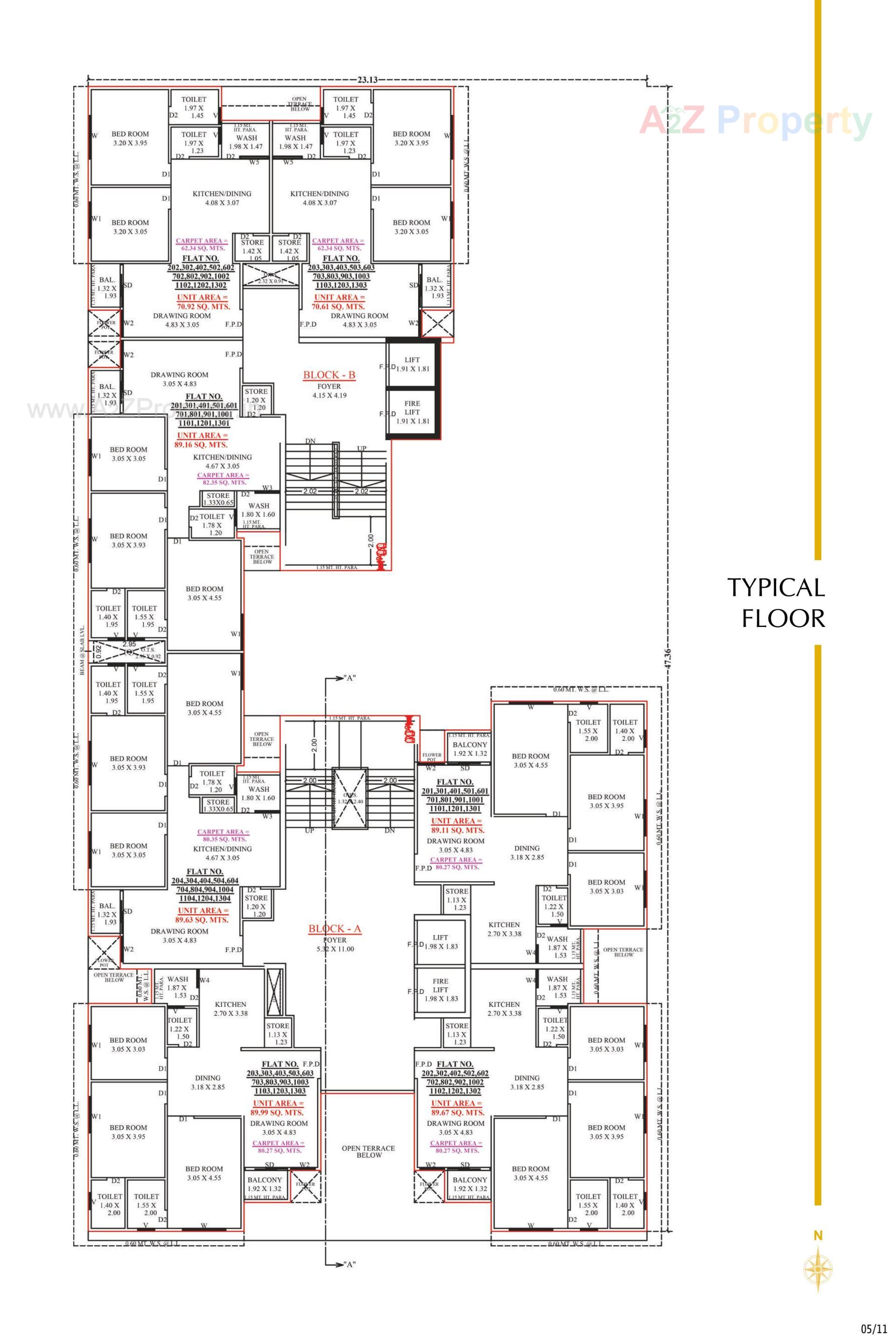 Layout of real estate project Imperia Lavish located at Zundal, Gandhinagar, Gujarat