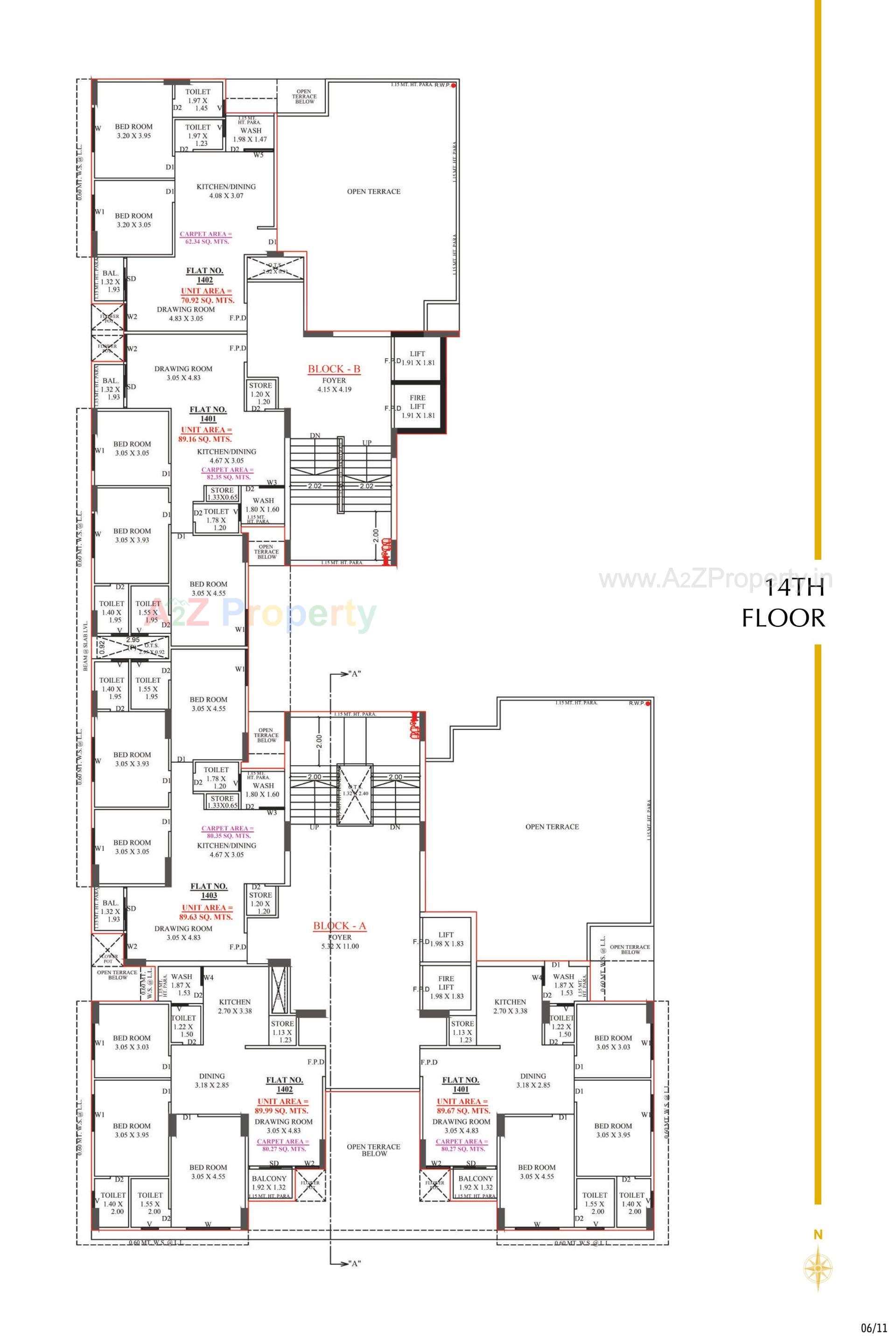 Layout of real estate project Imperia Lavish located at Zundal, Gandhinagar, Gujarat