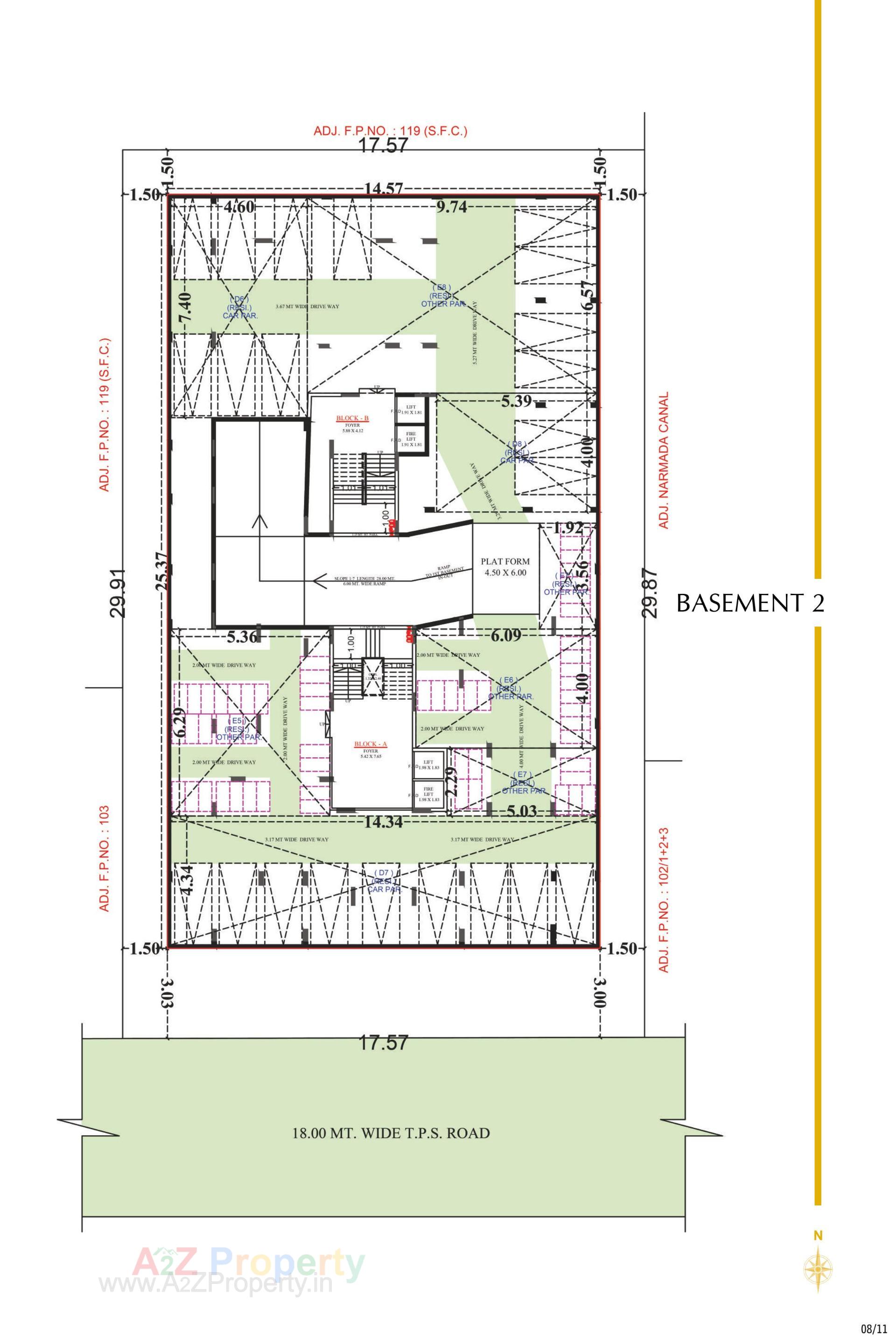 Layout of real estate project Imperia Lavish located at Zundal, Gandhinagar, Gujarat