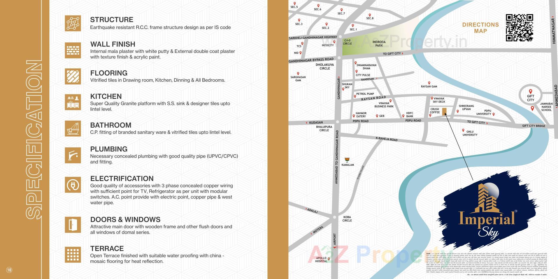  of real estate project Imperial Sky located at Raysan, Gandhinagar, Gujarat