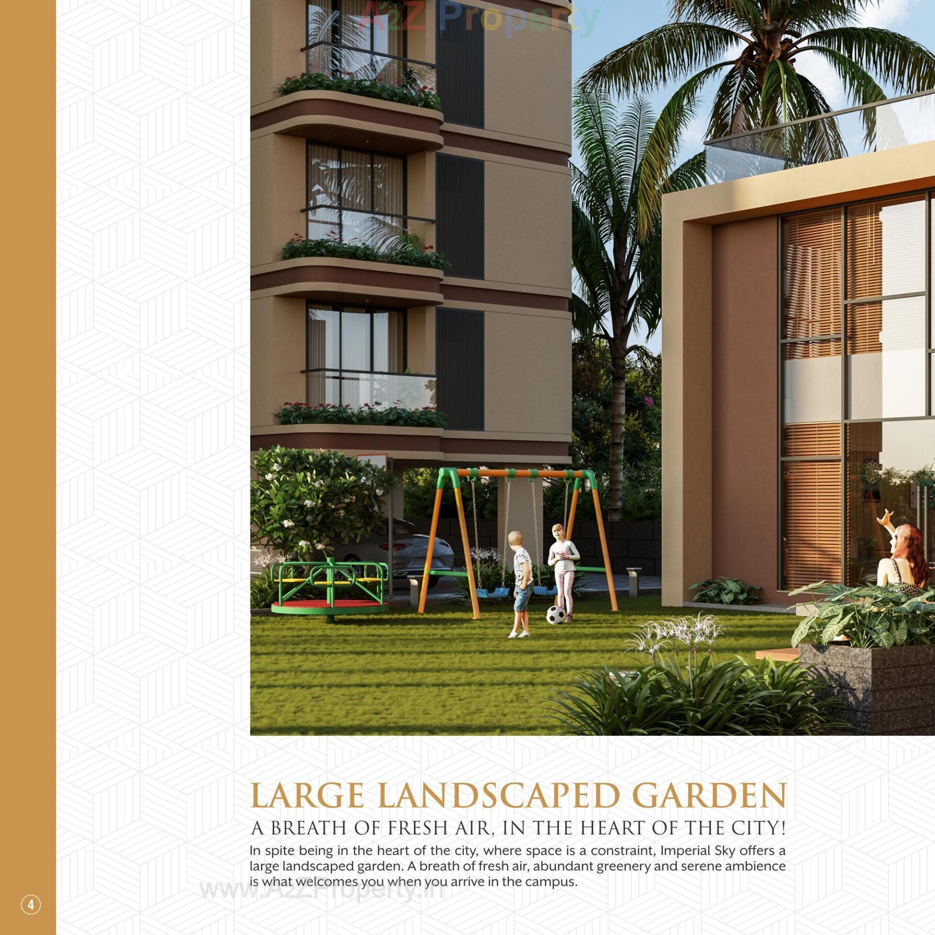 3D Elevation of real estate project Imperial Sky located at Raysan, Gandhinagar, Gujarat