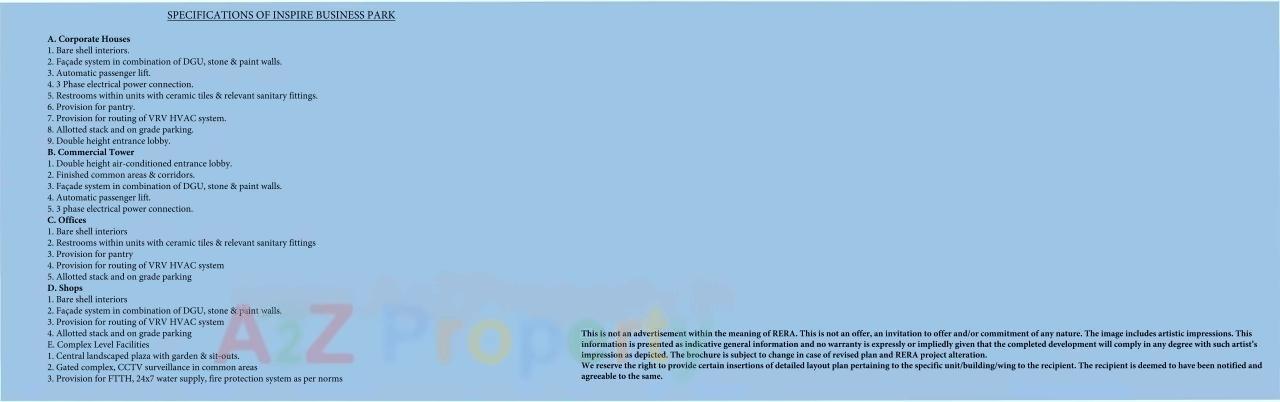  of real estate project Inspire Business Park located at Khoraj, Gandhinagar, Gujarat