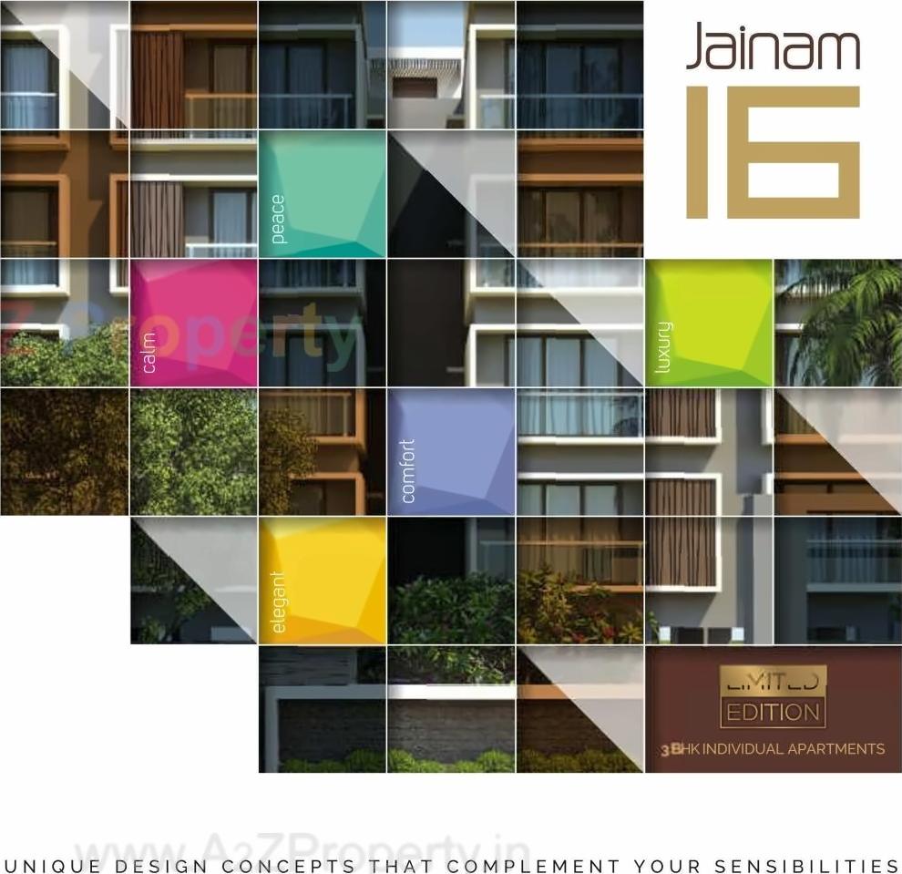 3D Elevation of real estate project Jainam located at Raisan, Gandhinagar, Gujarat