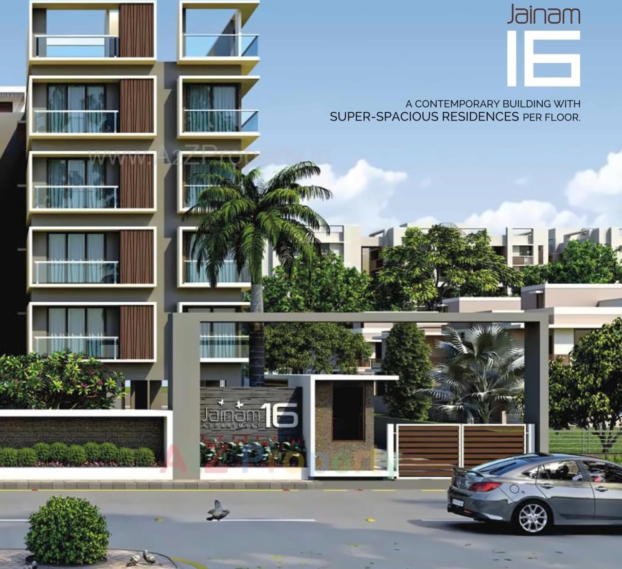 3D Elevation of real estate project Jainam located at Raisan, Gandhinagar, Gujarat