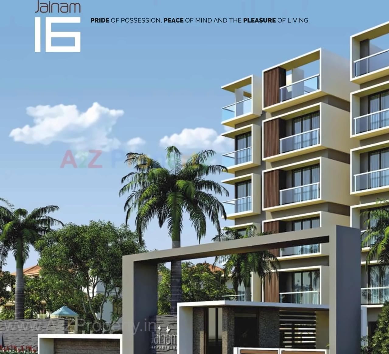 3D Elevation of real estate project Jainam located at Raisan, Gandhinagar, Gujarat