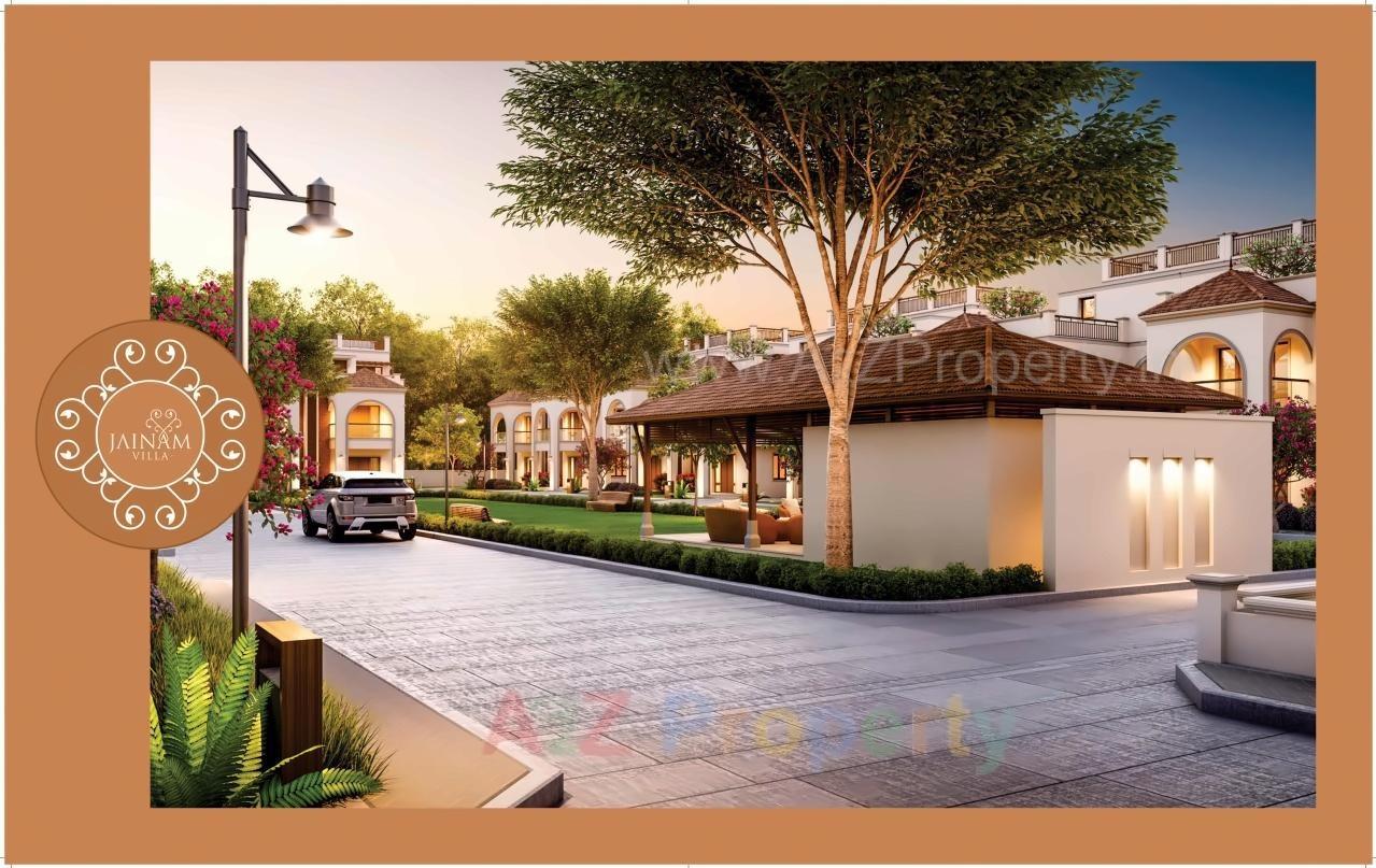 3D Elevation of real estate project Jainam Villa located at Raysen, Gandhinagar, Gujarat