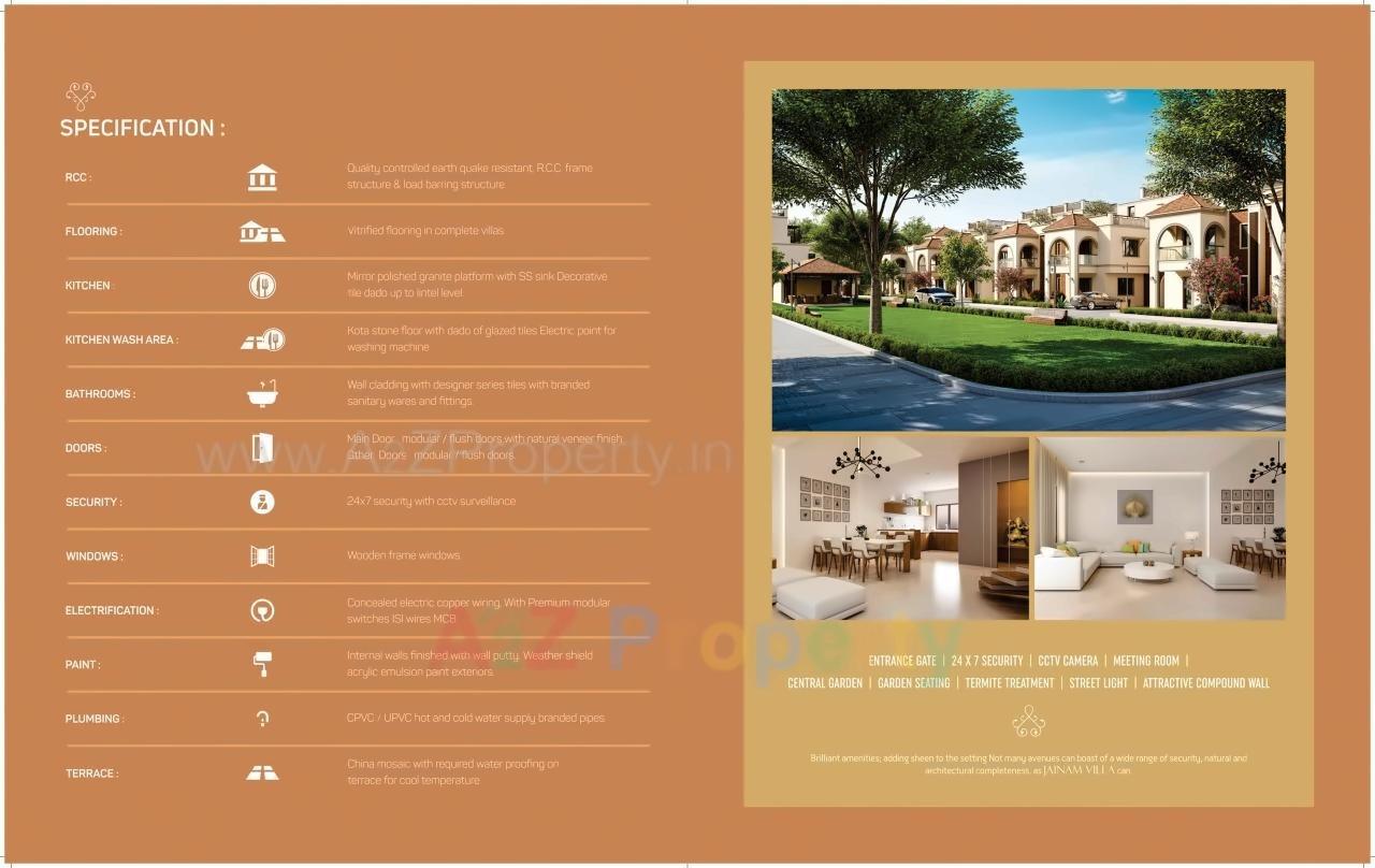  of real estate project Jainam Villa located at Raysen, Gandhinagar, Gujarat